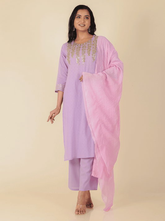 Chanderi Solid Pink Dupatta