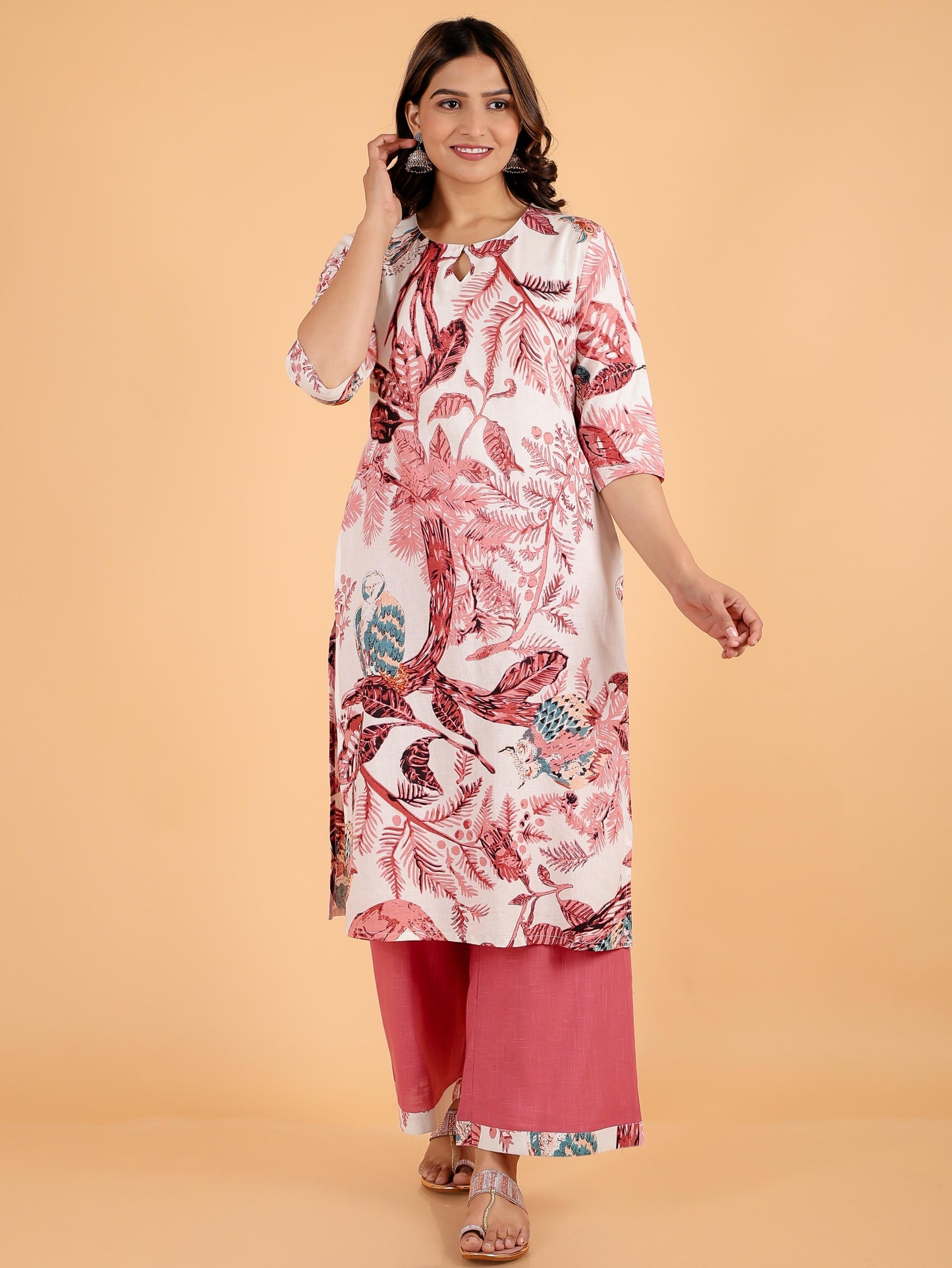 Soft Cotton Foliage Kurta