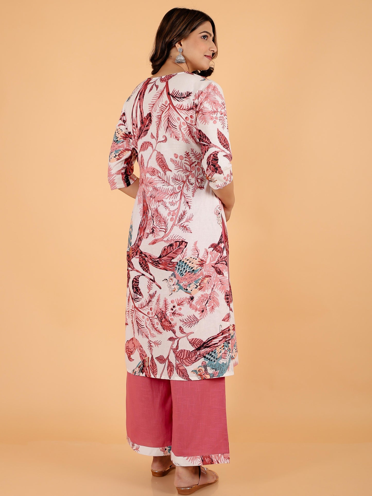 Soft Cotton Foliage Kurta