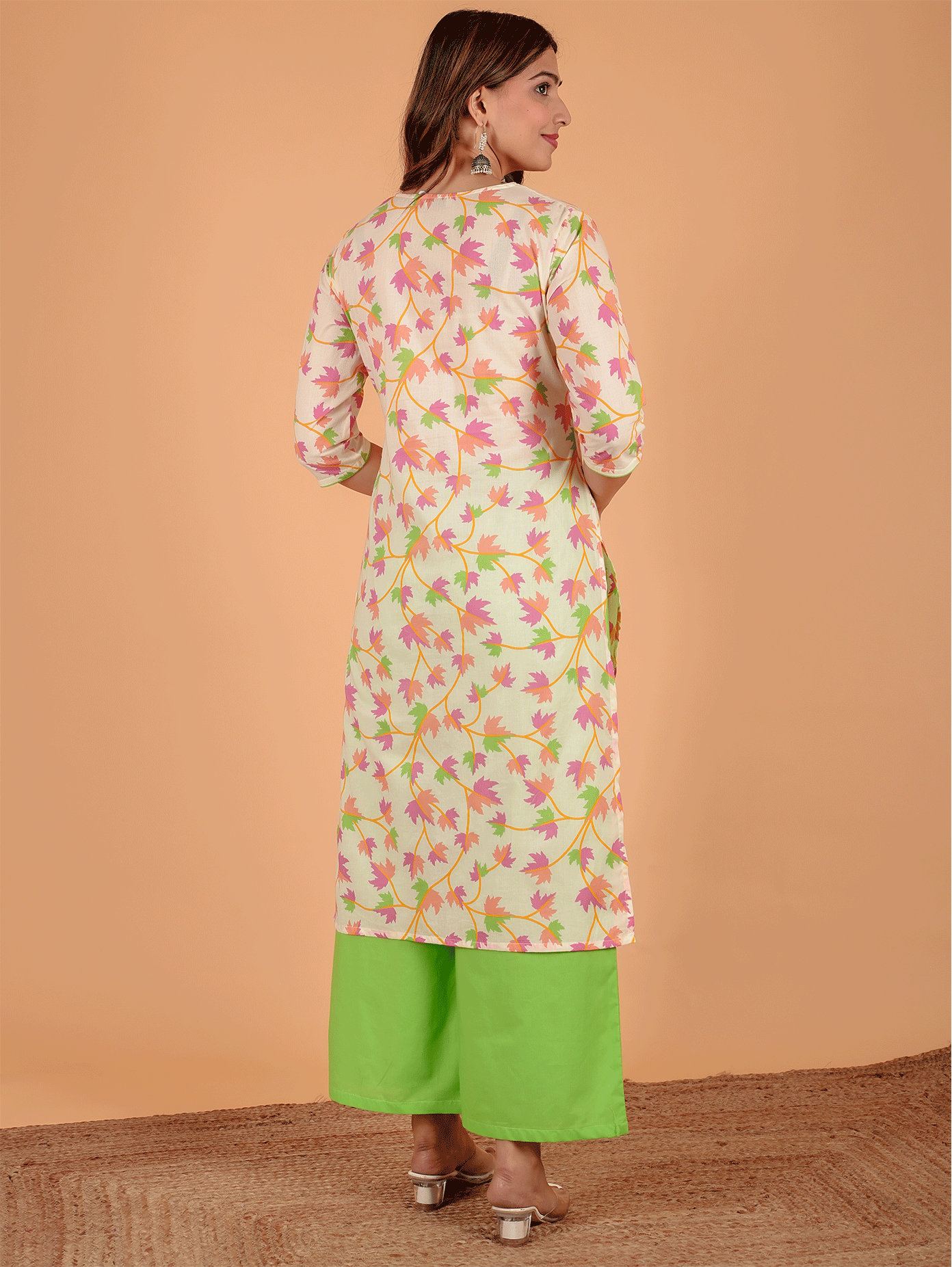 Soft Cotton Foliage Kurta