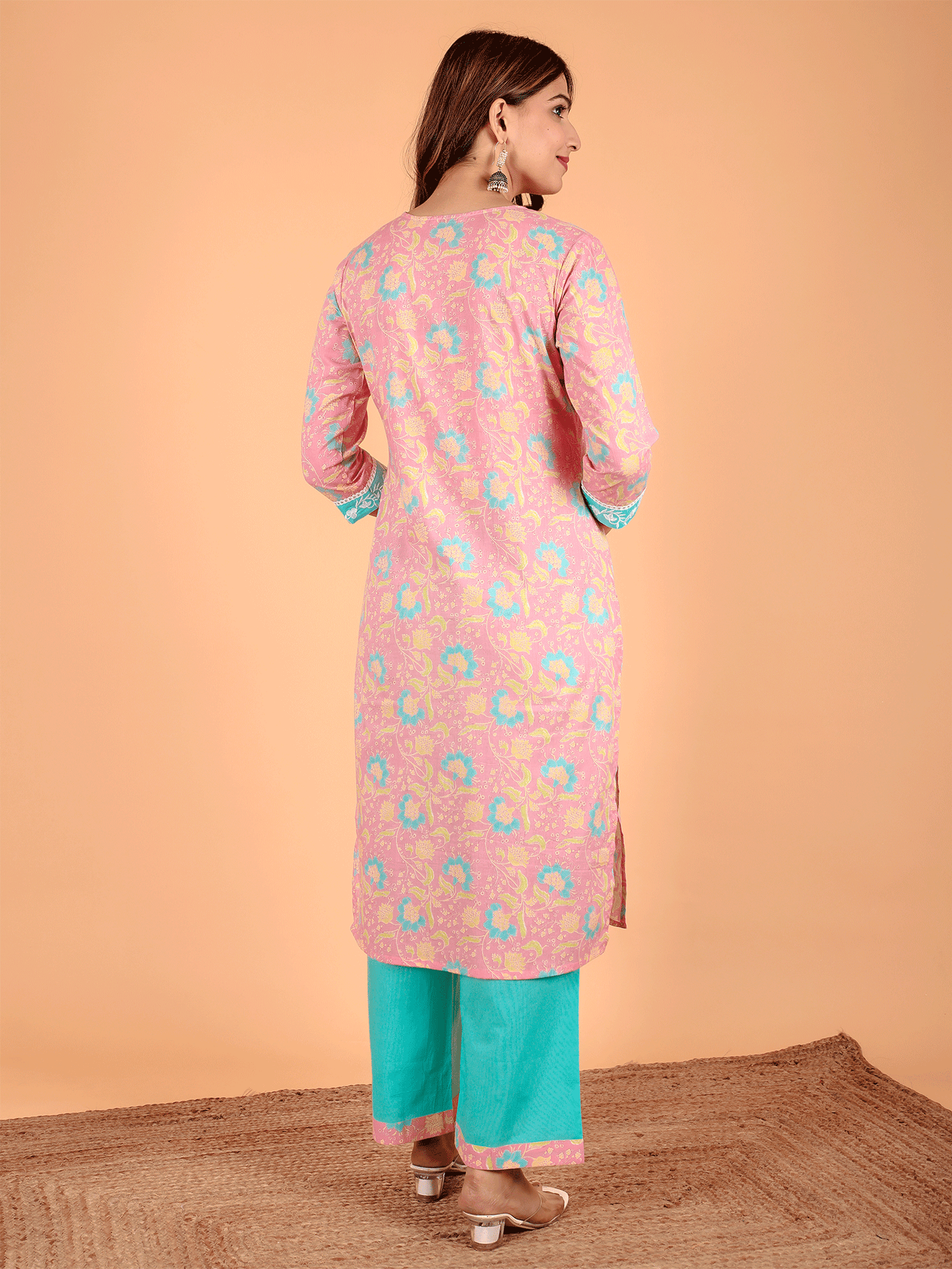 Soft Cotton Floral Kurta