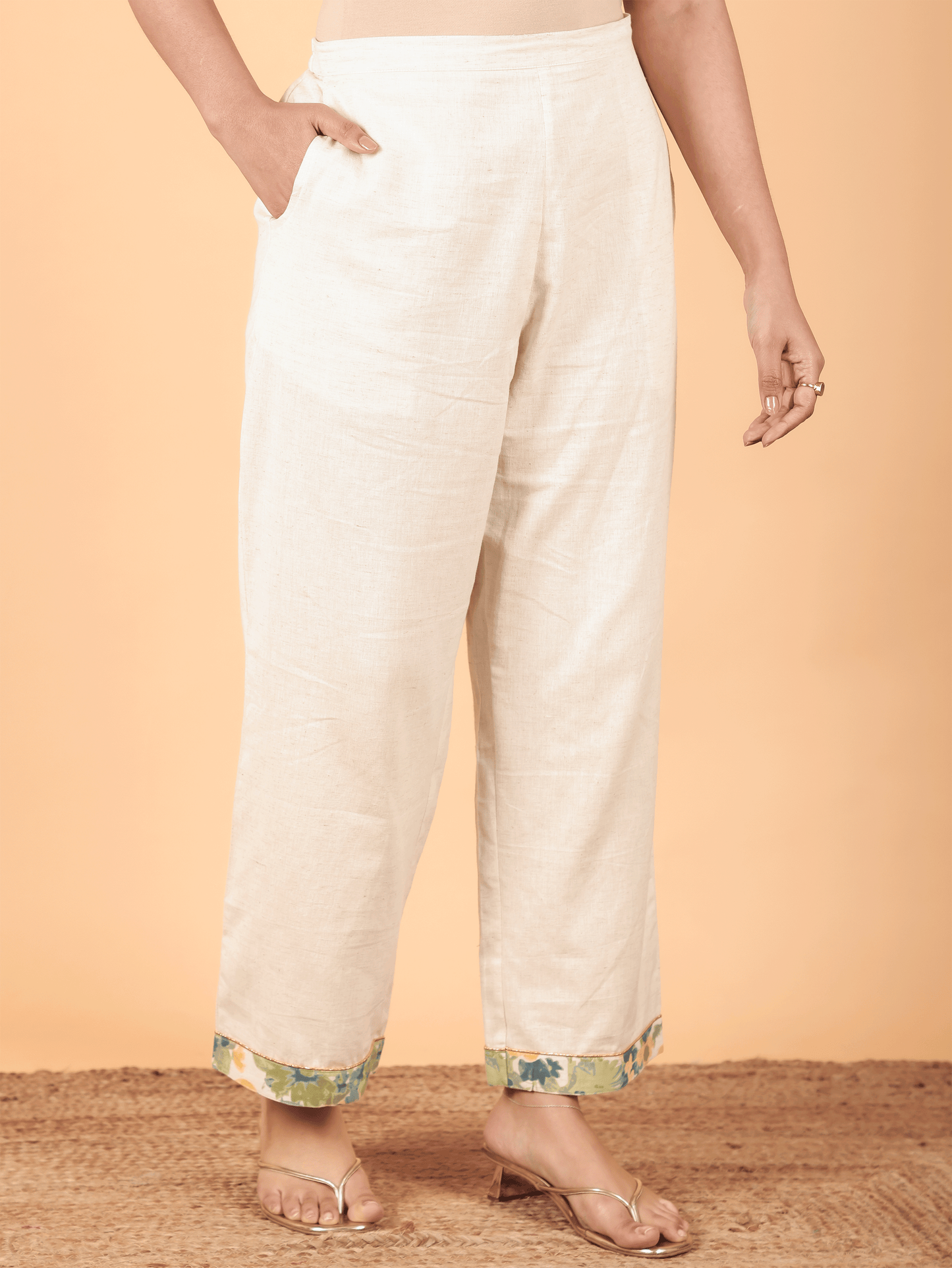 Linen Cotton Solid Pant