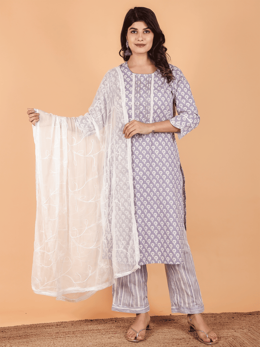 Chiffon Solid White Dupatta