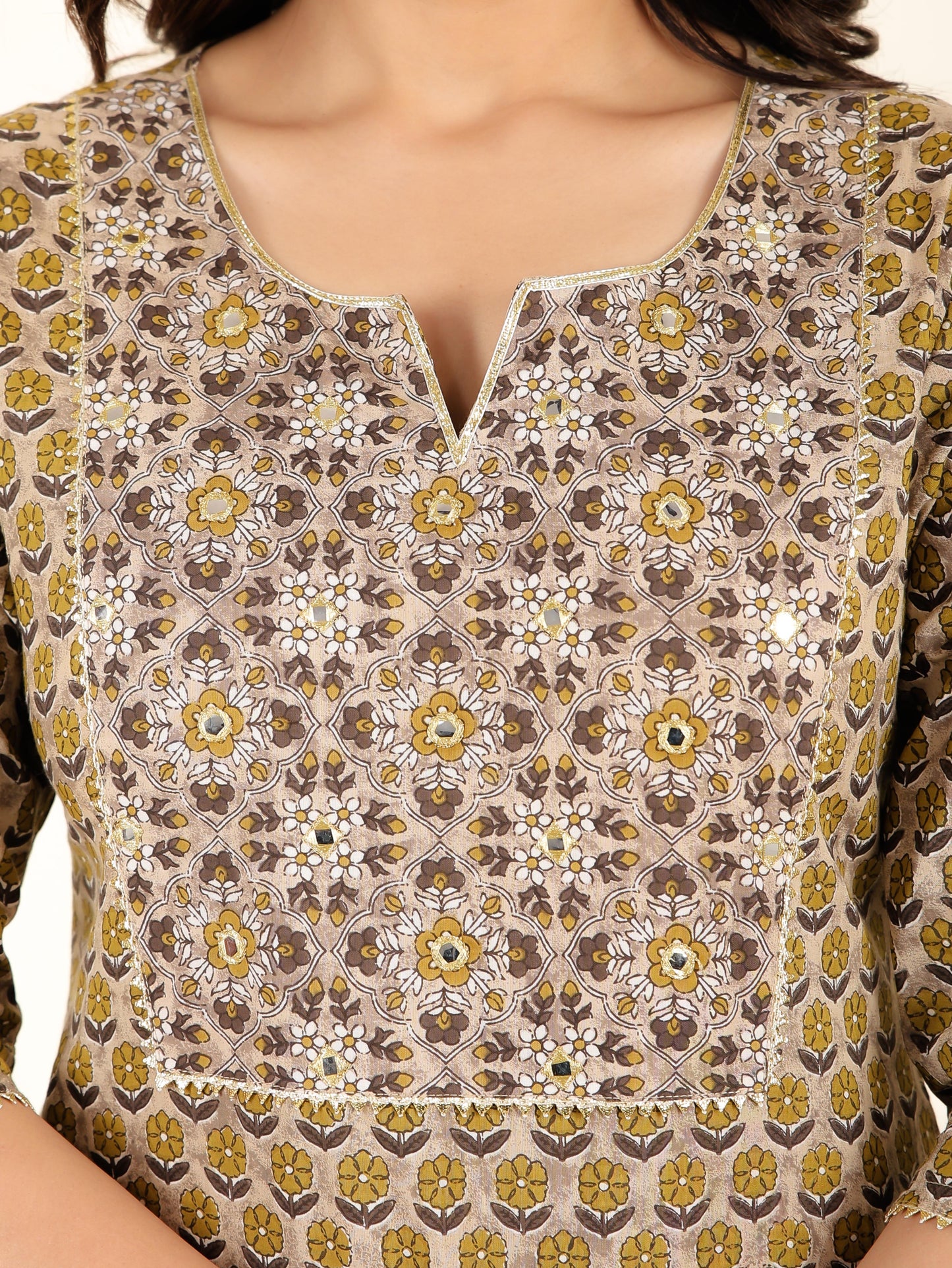 Soft Cotton Floral Kurta