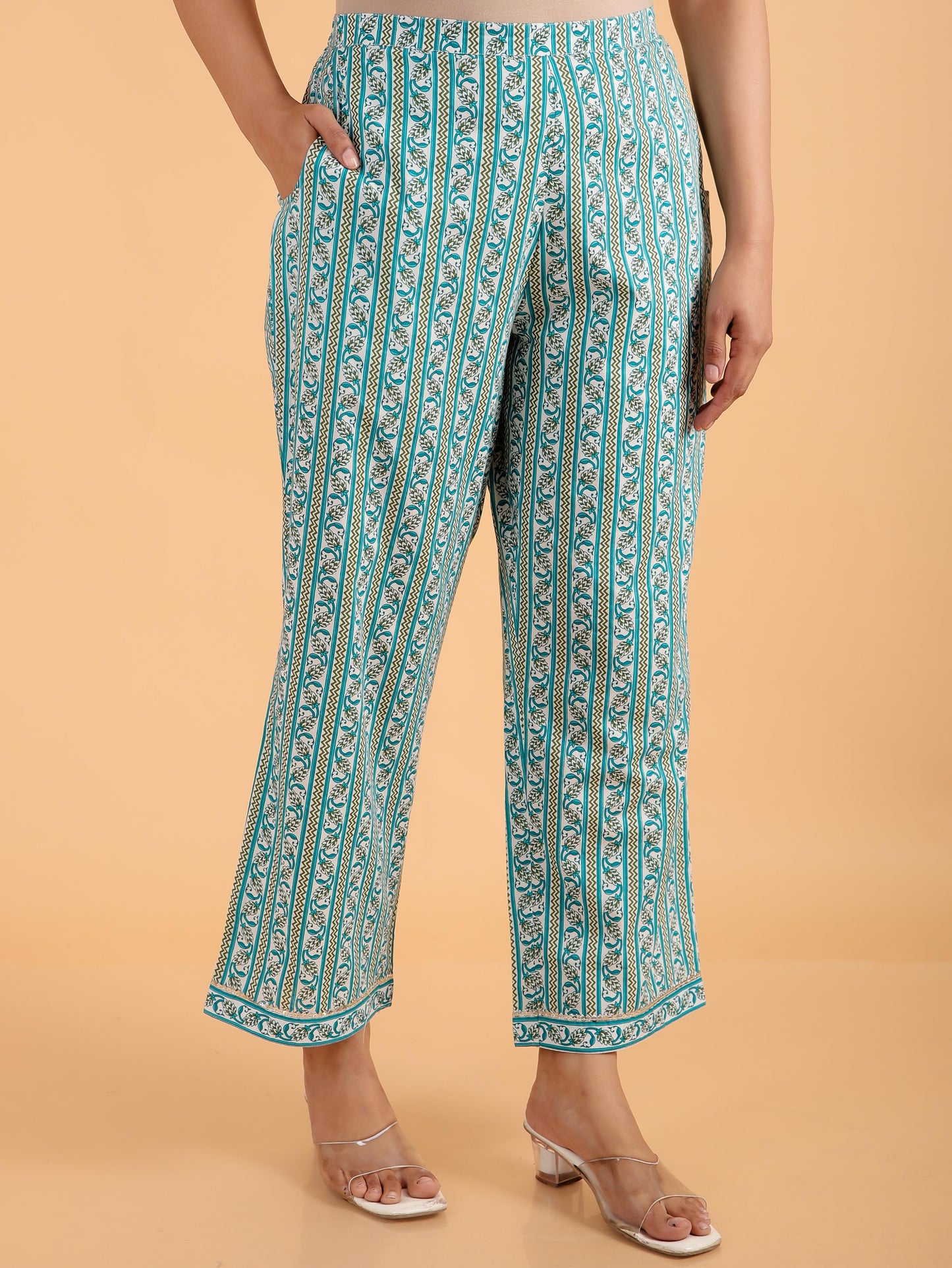 Soft Cotton Striped Pant