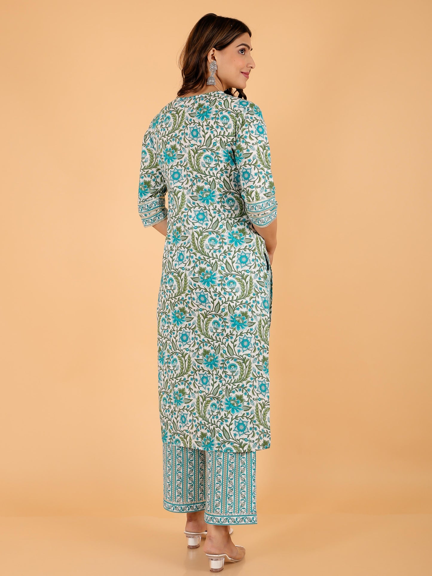 Soft Cotton Floral Kurta