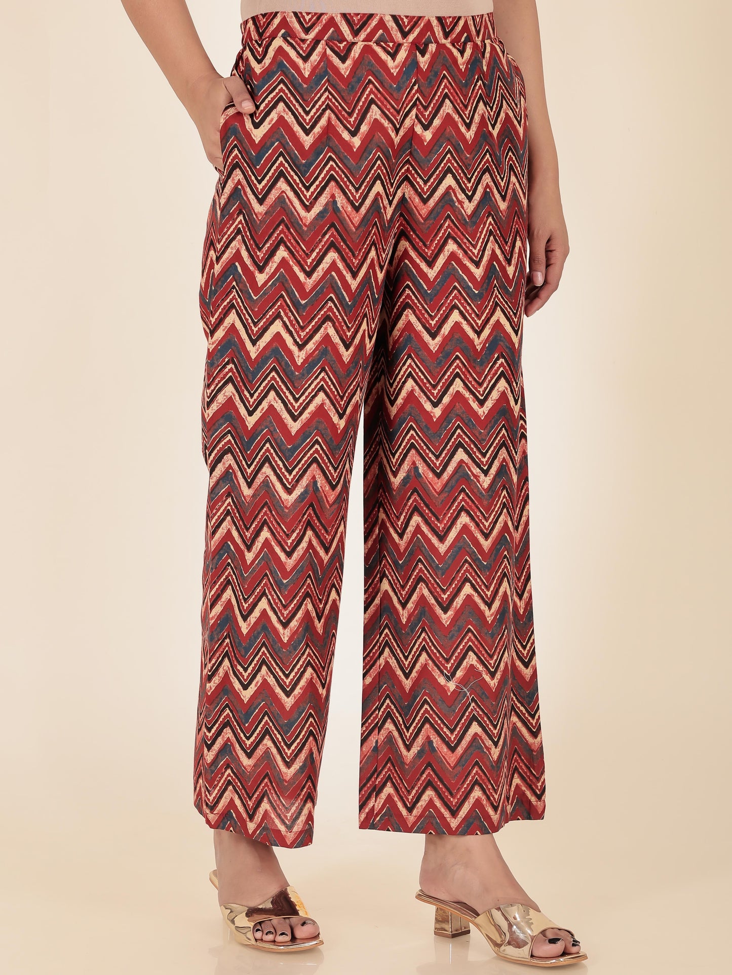 Soft Cotton Chevron Palazzo