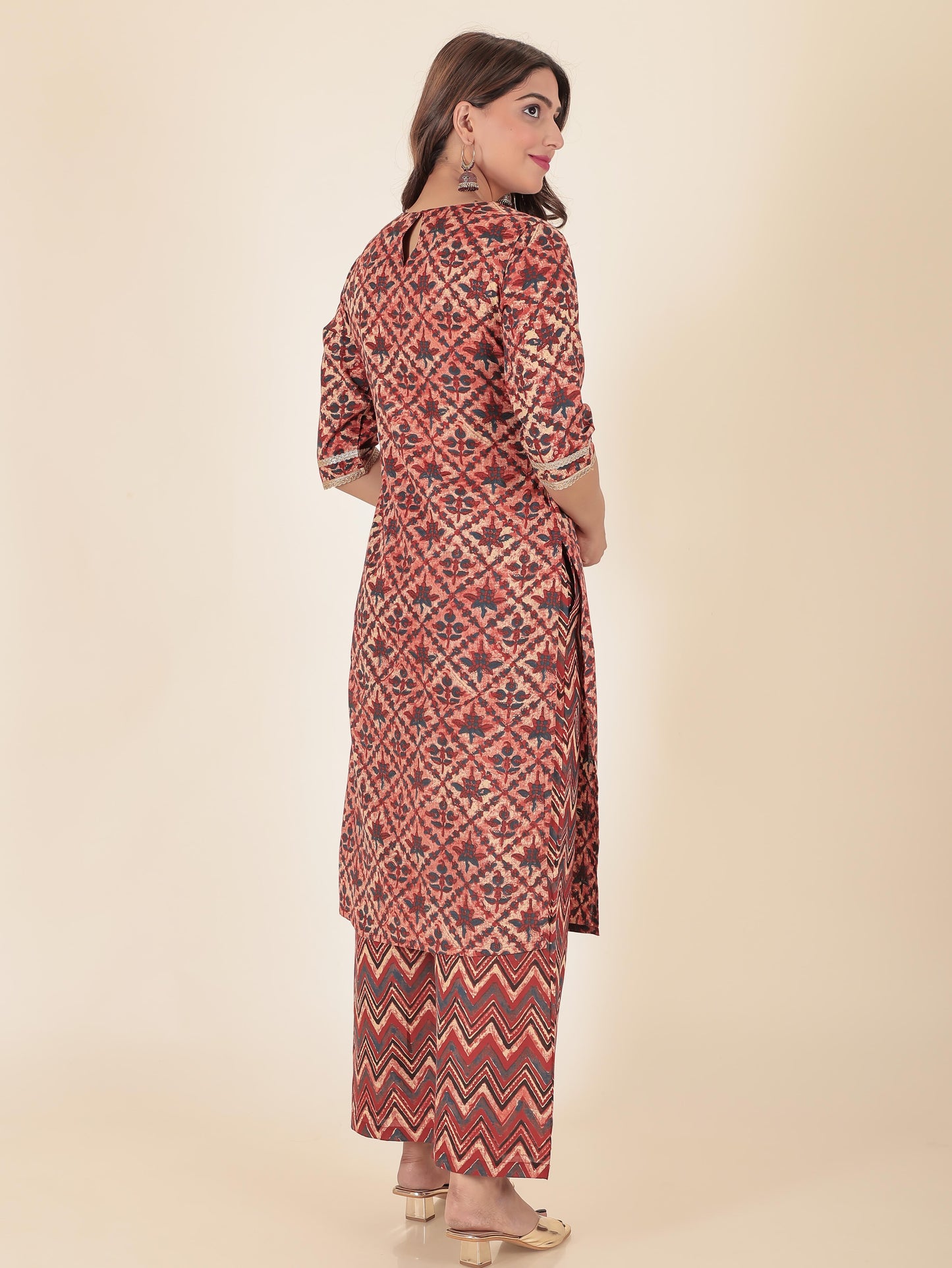 Soft Cotton Ajrakh Kurta