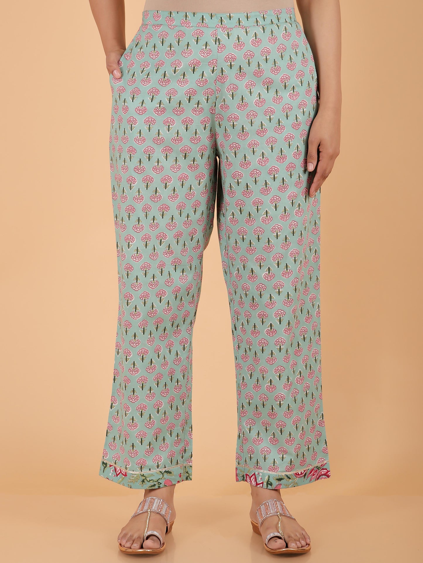 Soft Cotton Block Pant