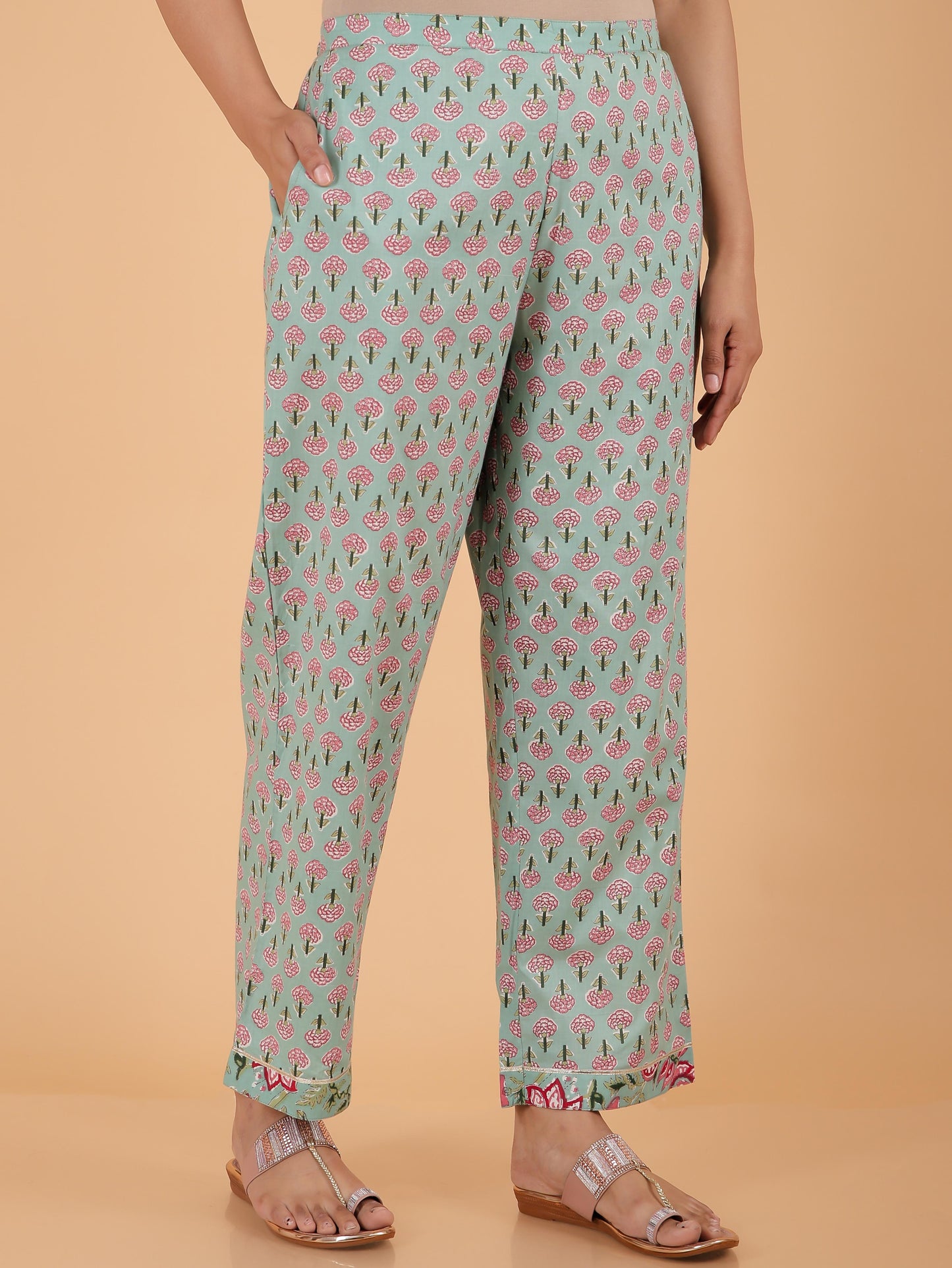 Soft Cotton Block Pant