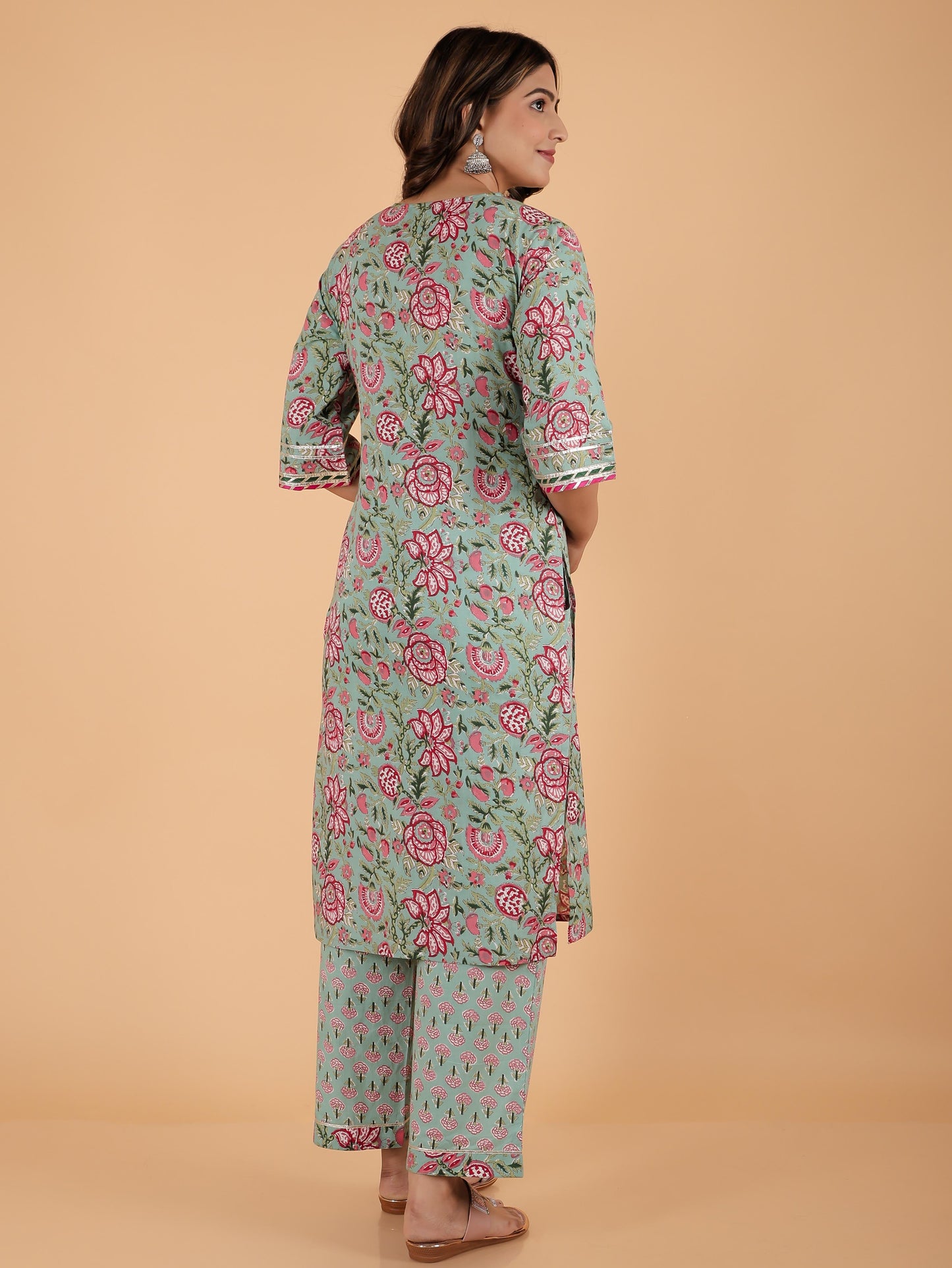 Soft Cotton Floral Kurta