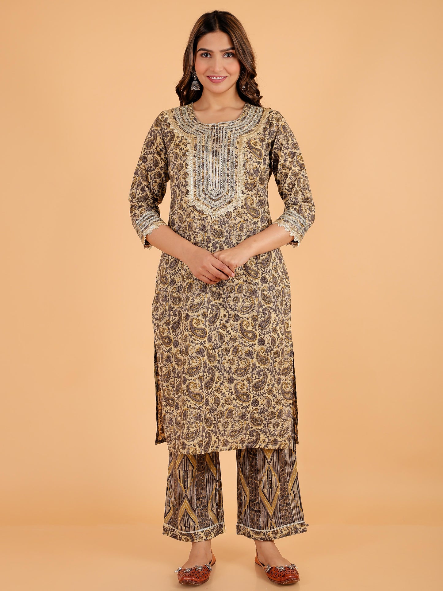 Soft Cotton Paisley Kurta