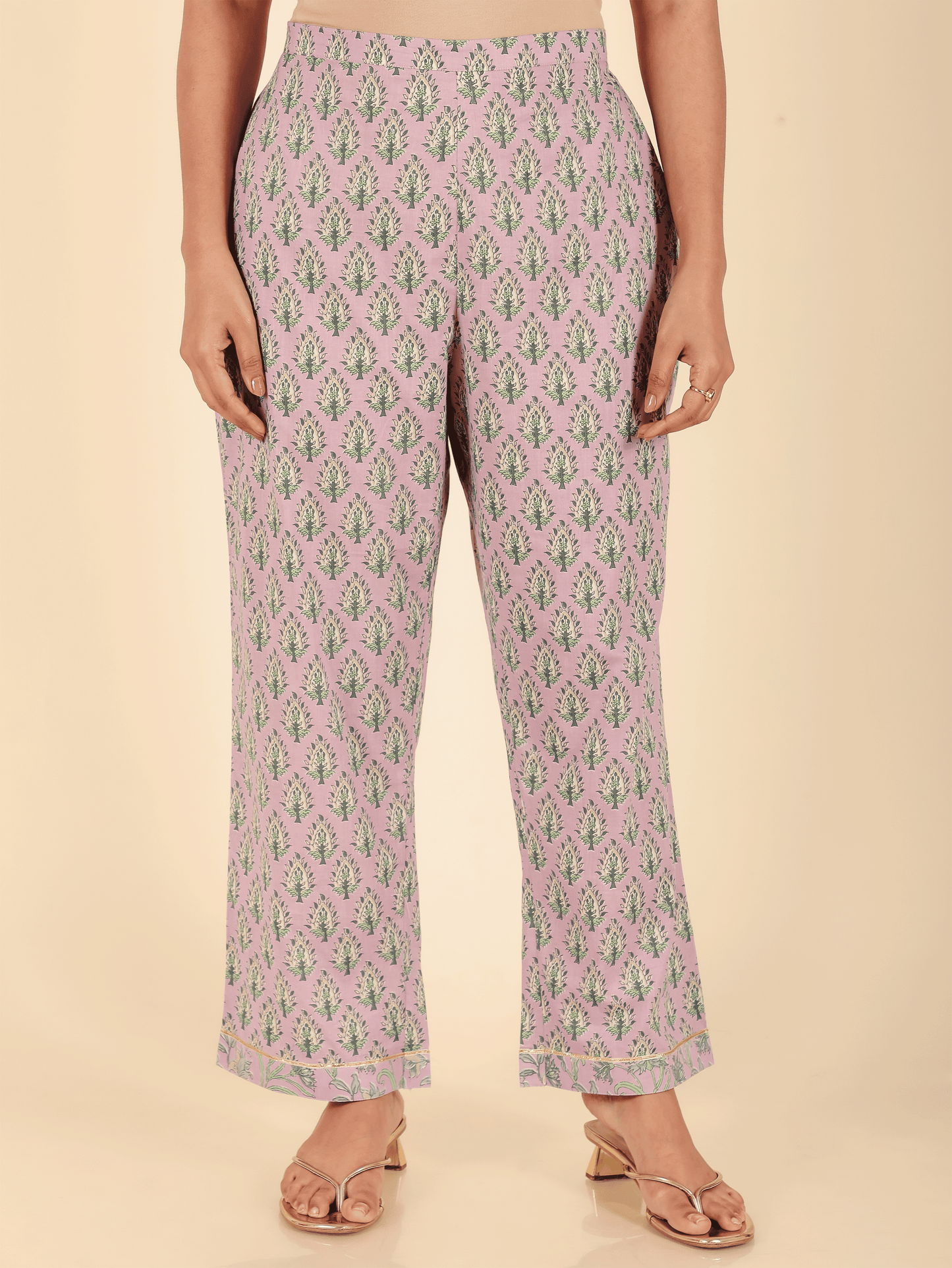 Soft Cotton Block Pant