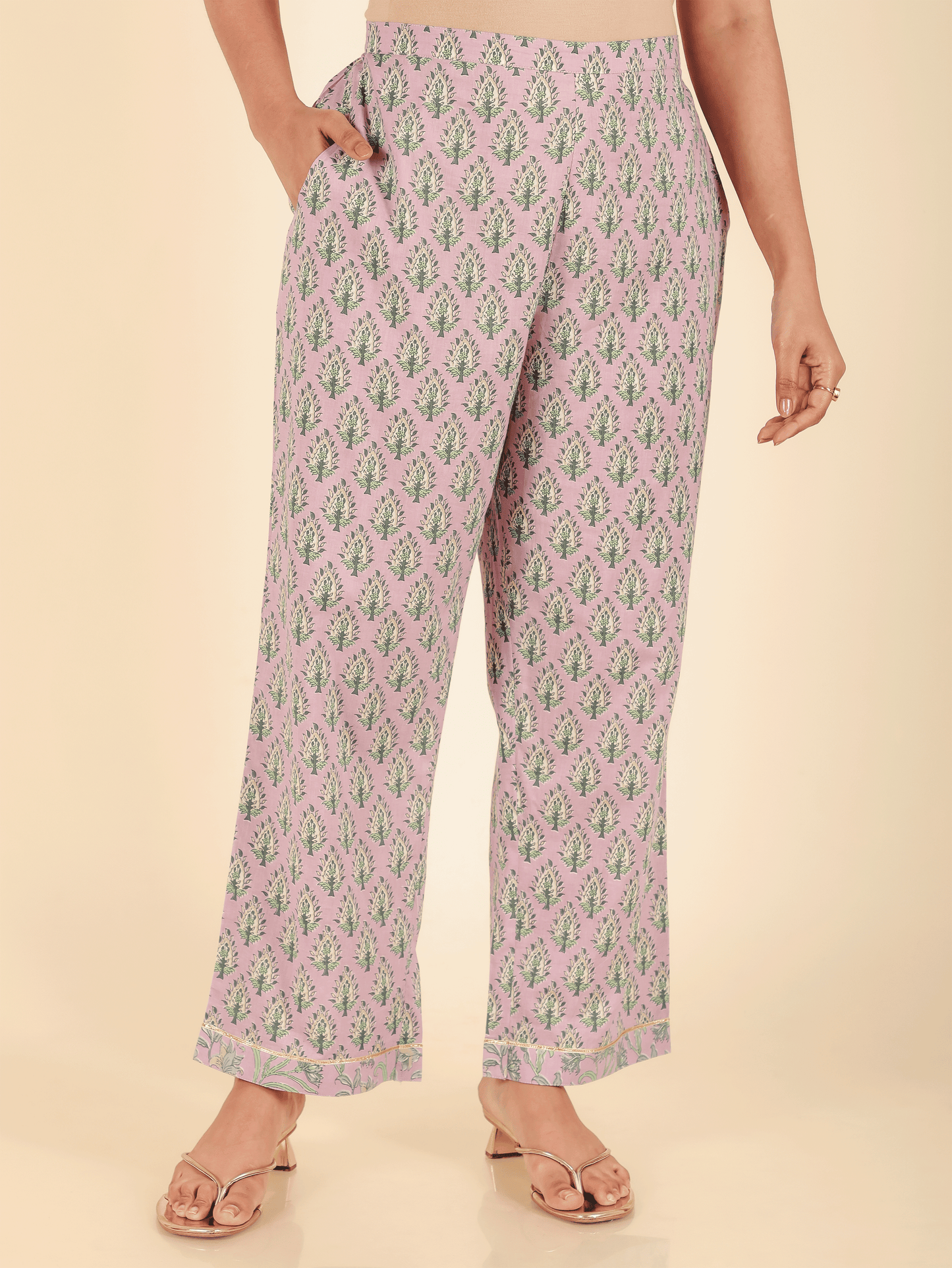 Soft Cotton Block Pant