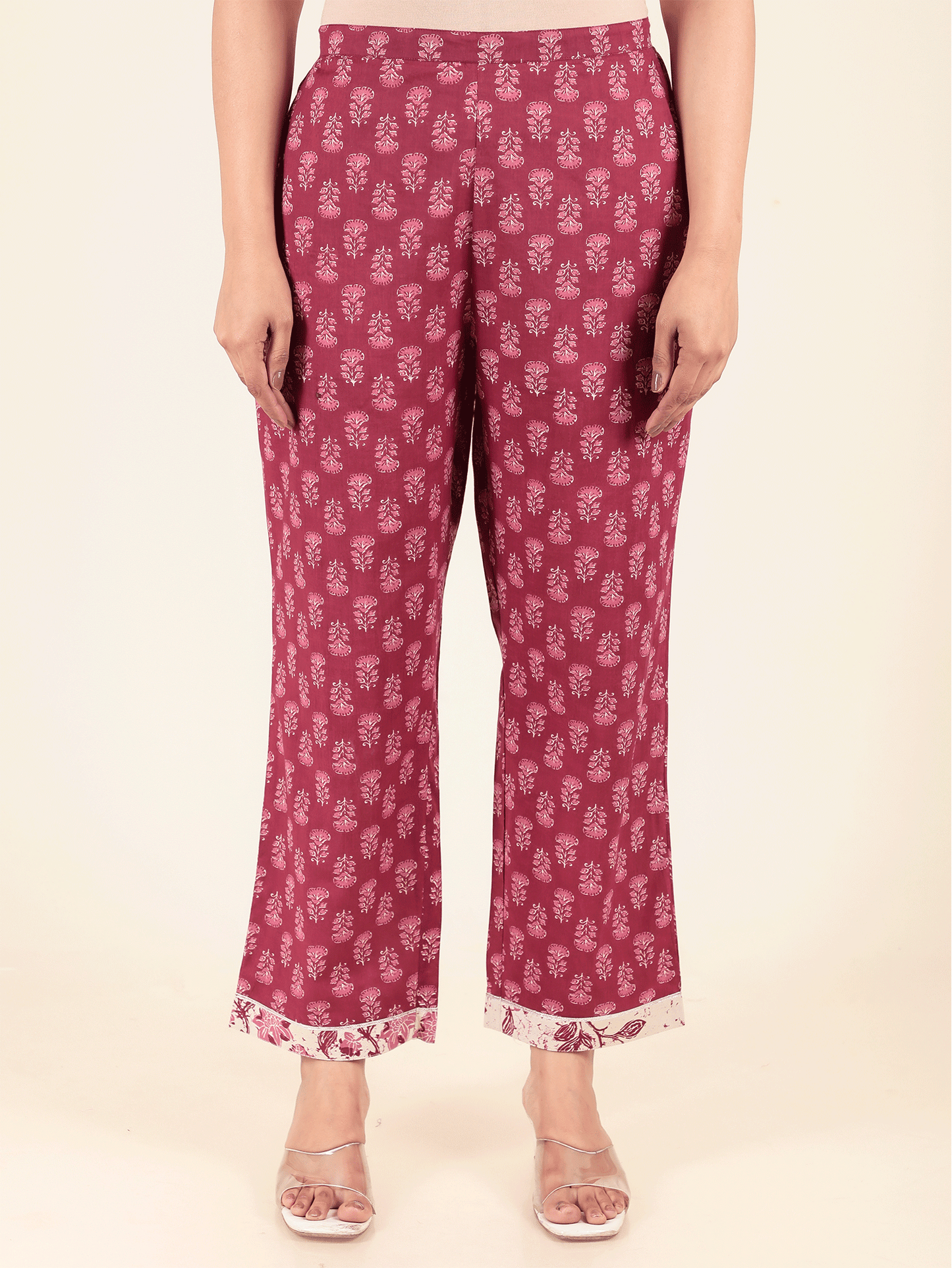 Soft Cotton Block Pant