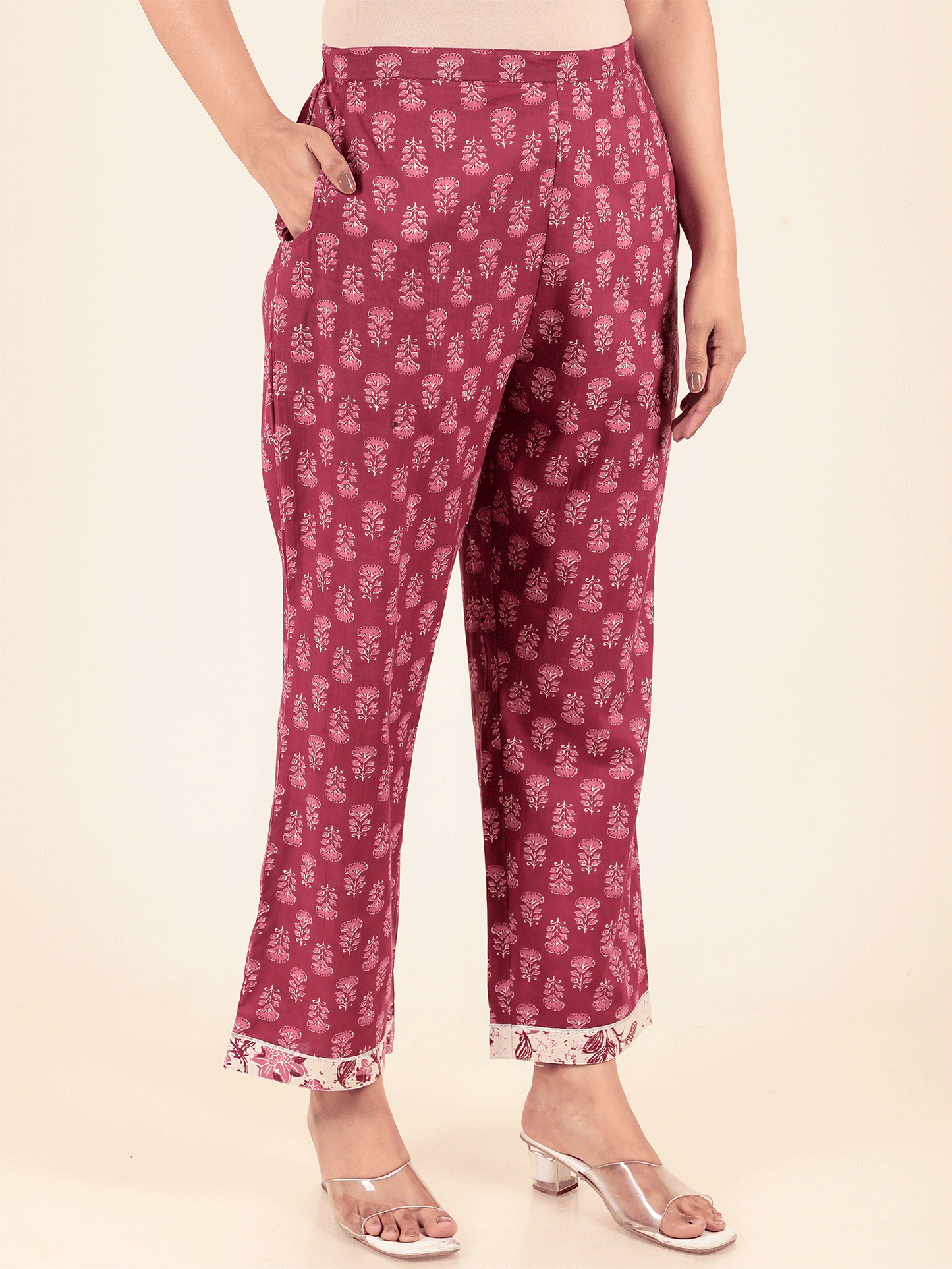 Soft Cotton Block Pant