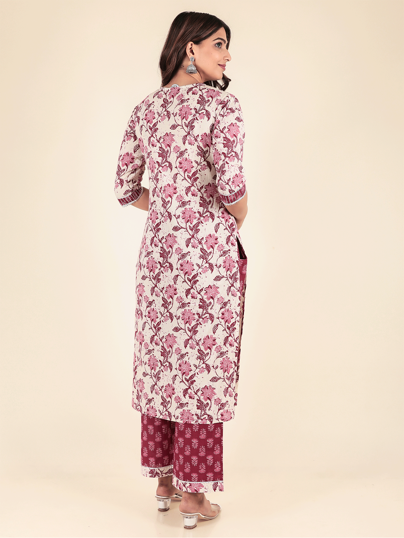 Soft Cotton Floral Kurta