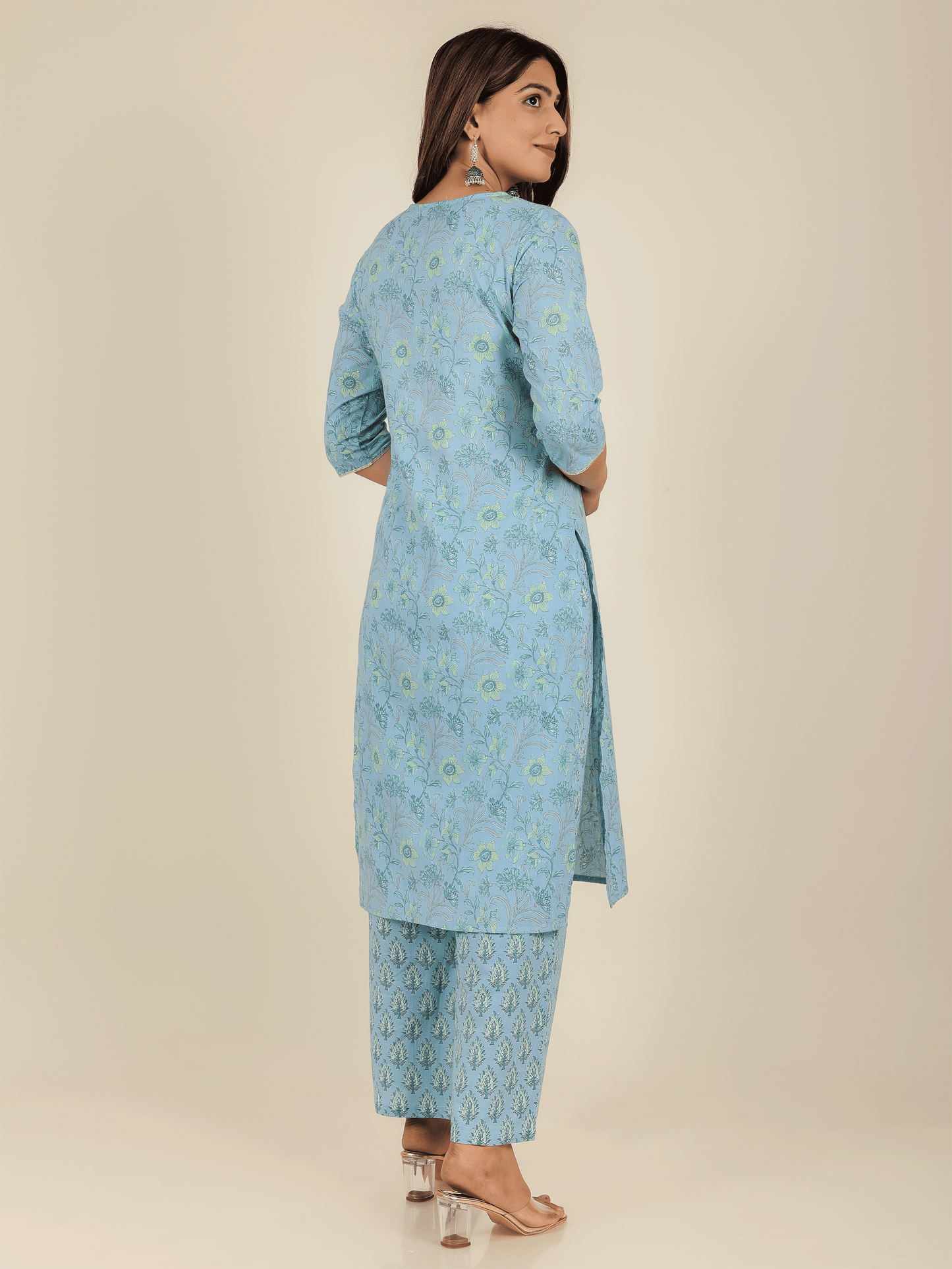 Soft Cotton Floral Kurta