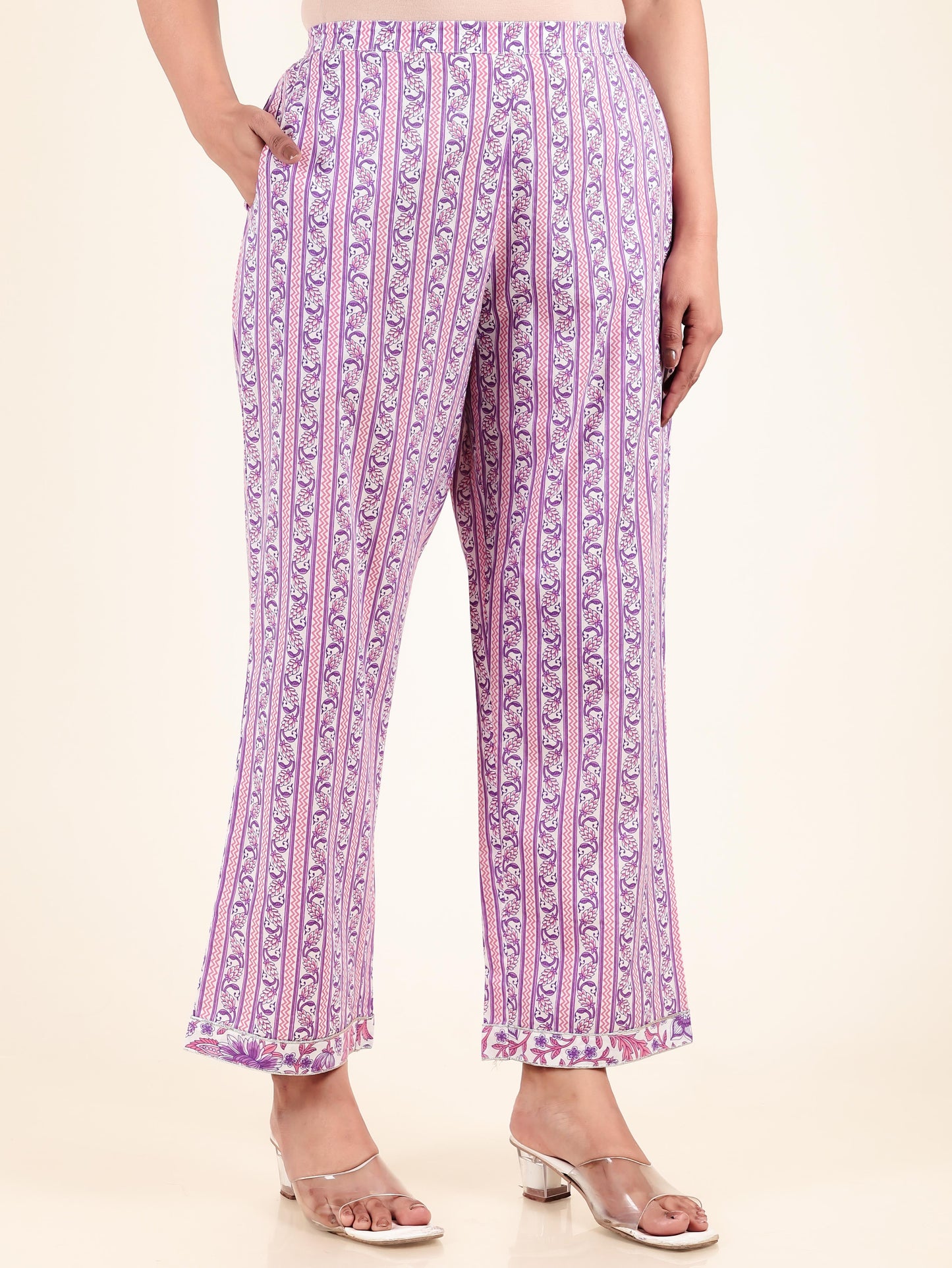 Soft Cotton Striped Pant