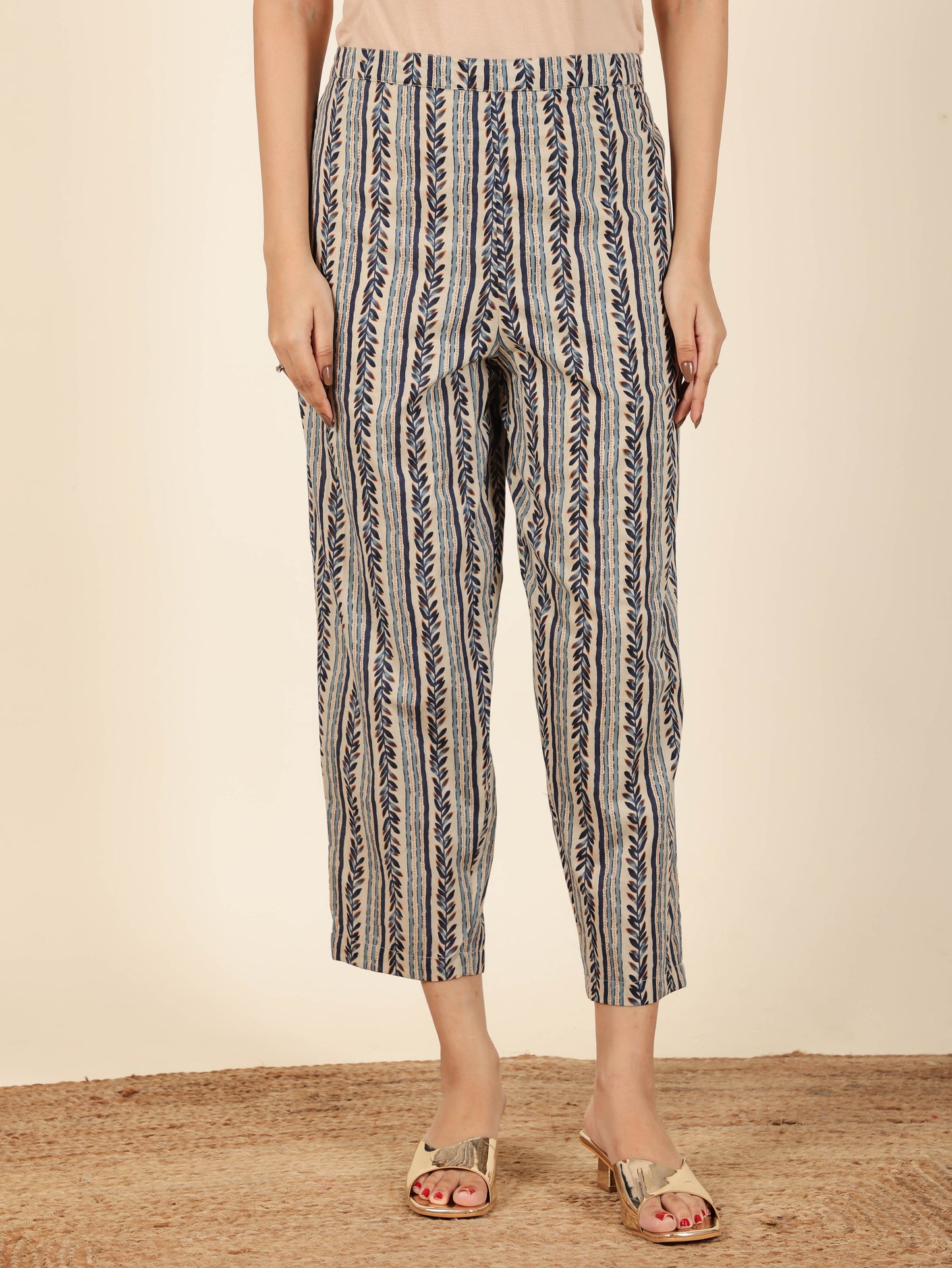 Soft Cotton Striped Pant