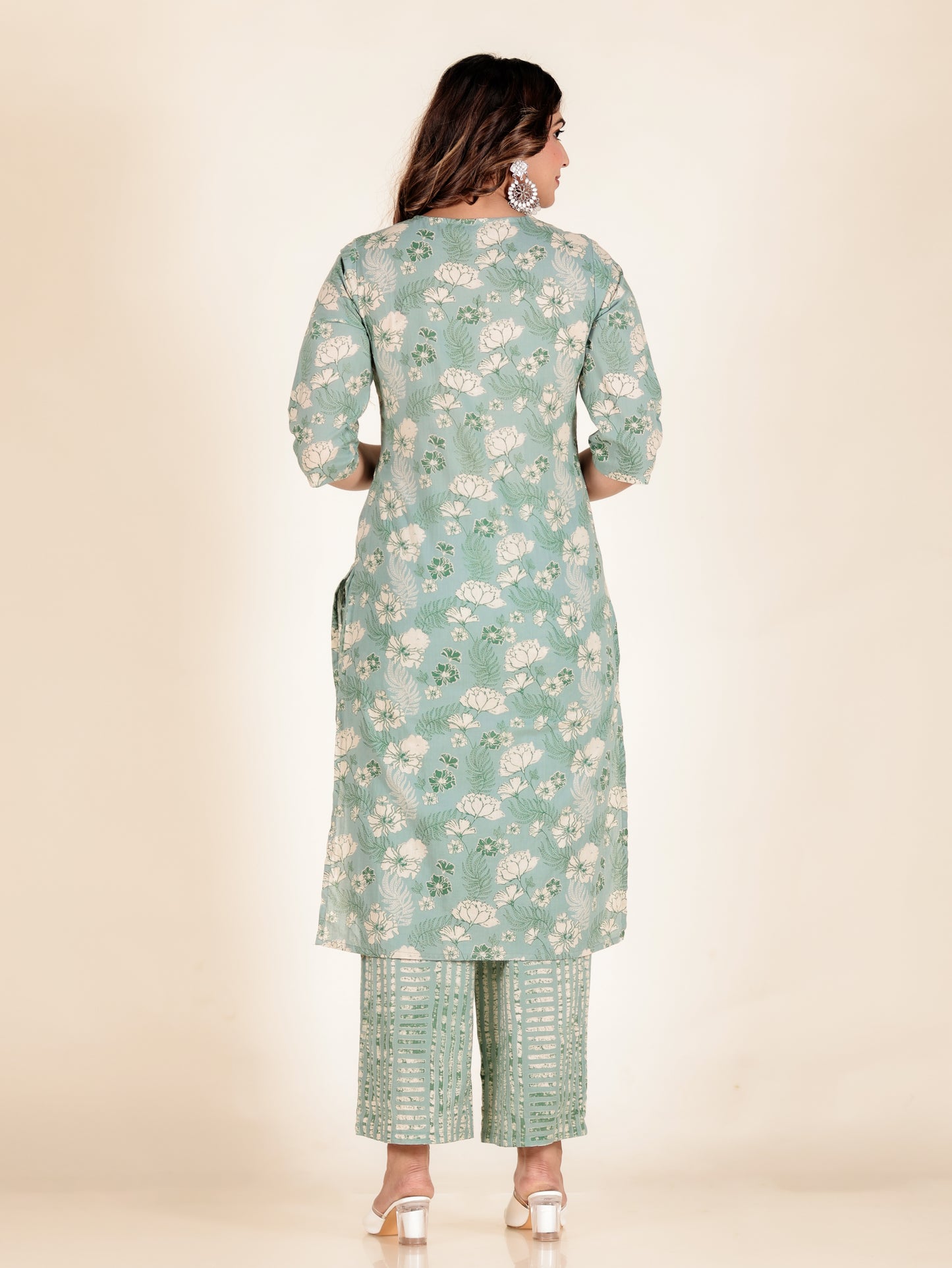 Soft Cotton Floral Kurta