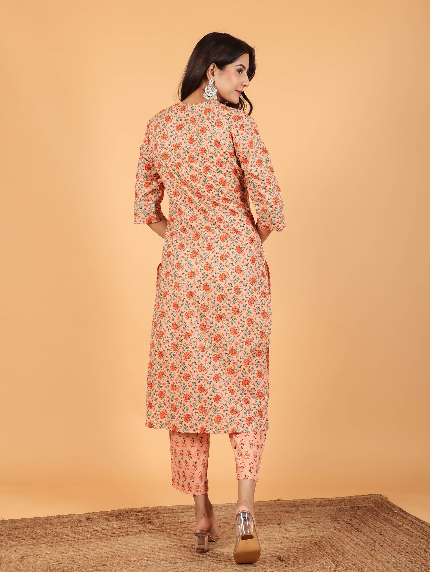 Soft Cotton Floral Kurta