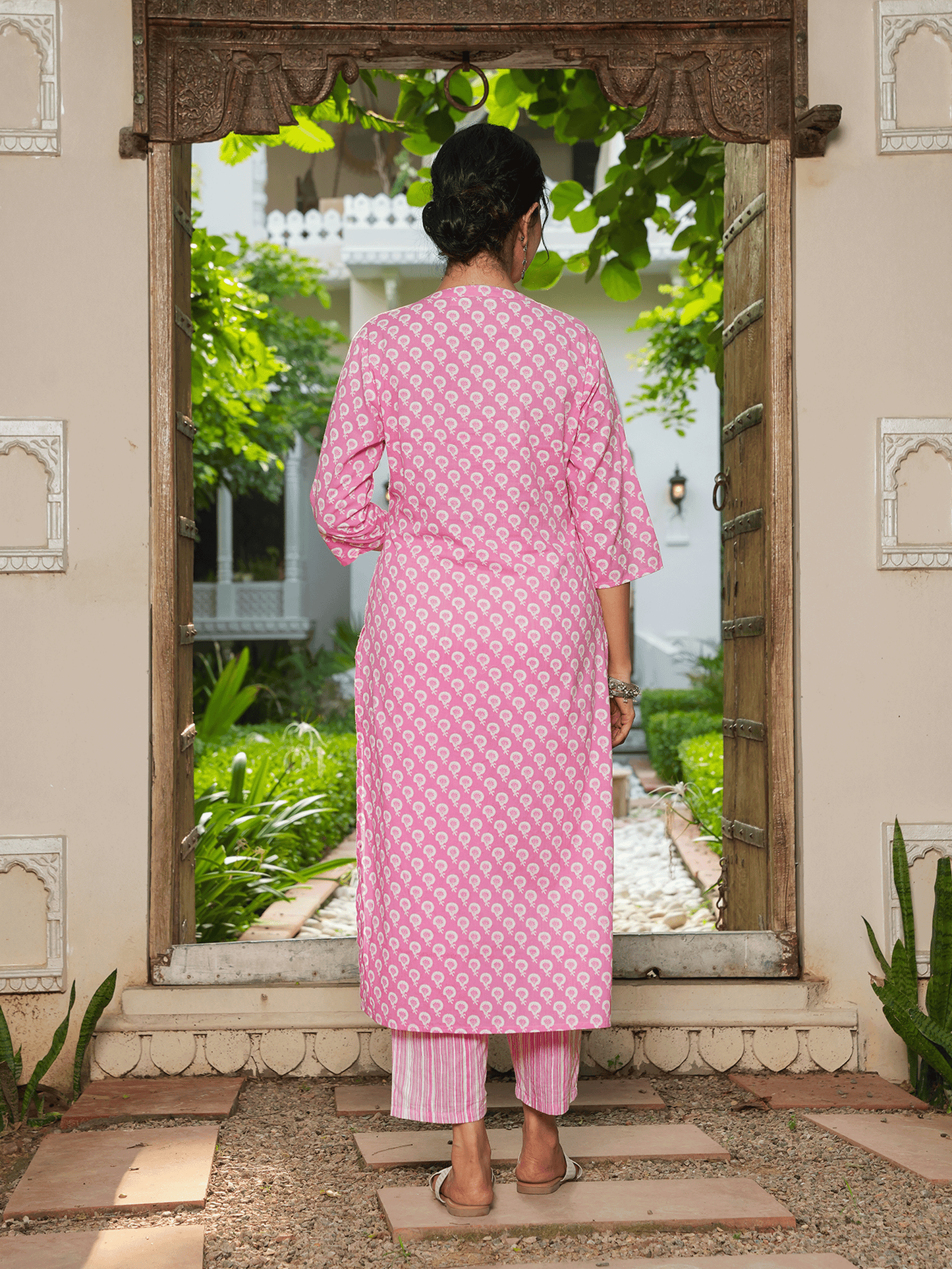 Soft Cotton Floral Kurta