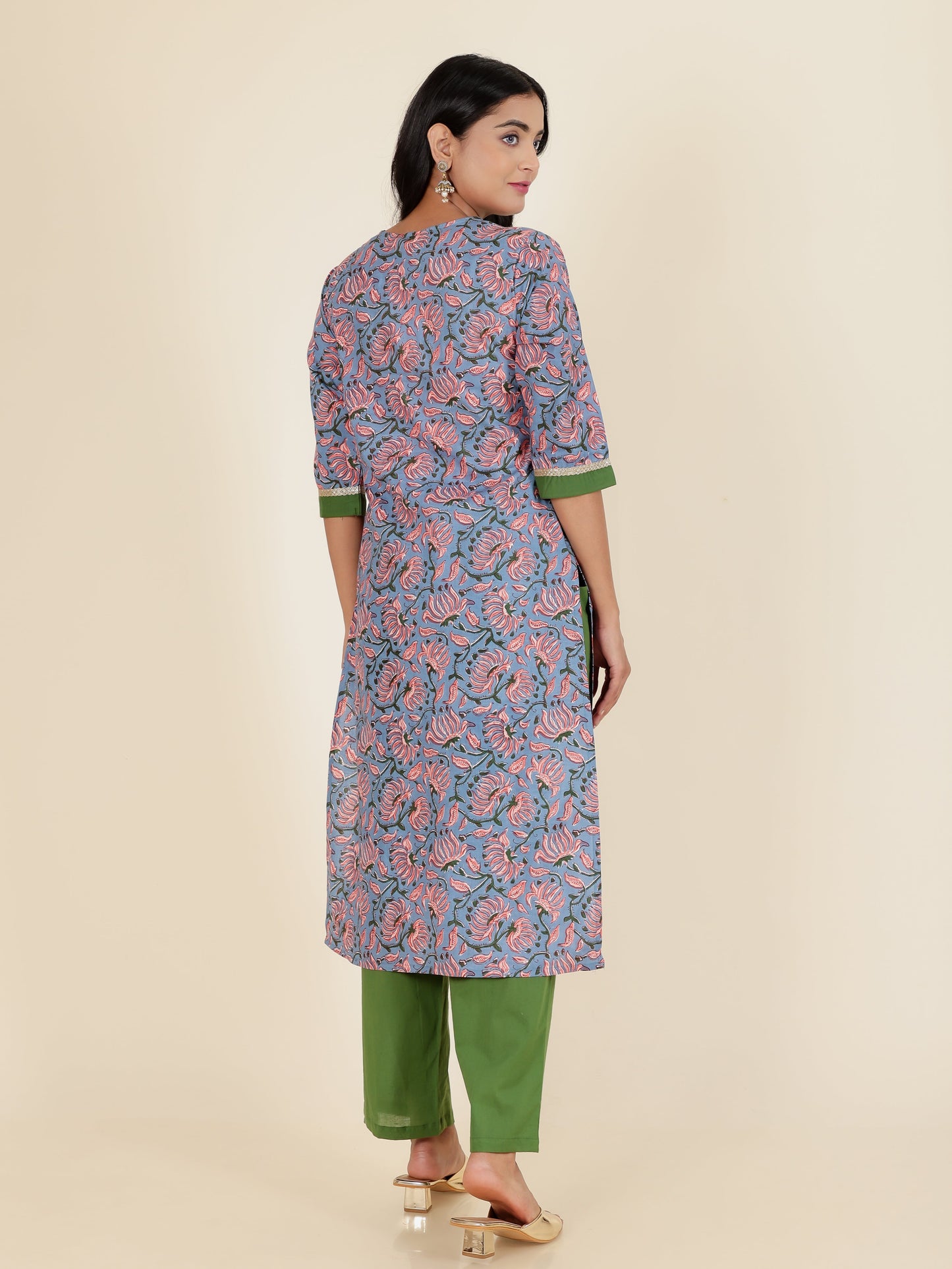 Soft Cotton Floral Kurta