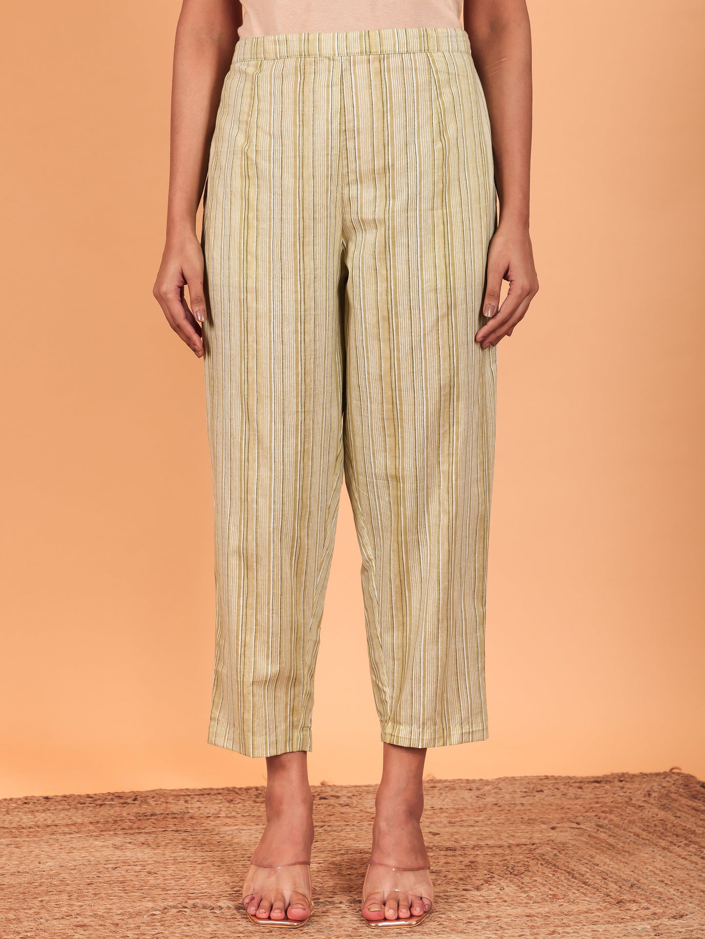 Soft Cotton Striped Pant