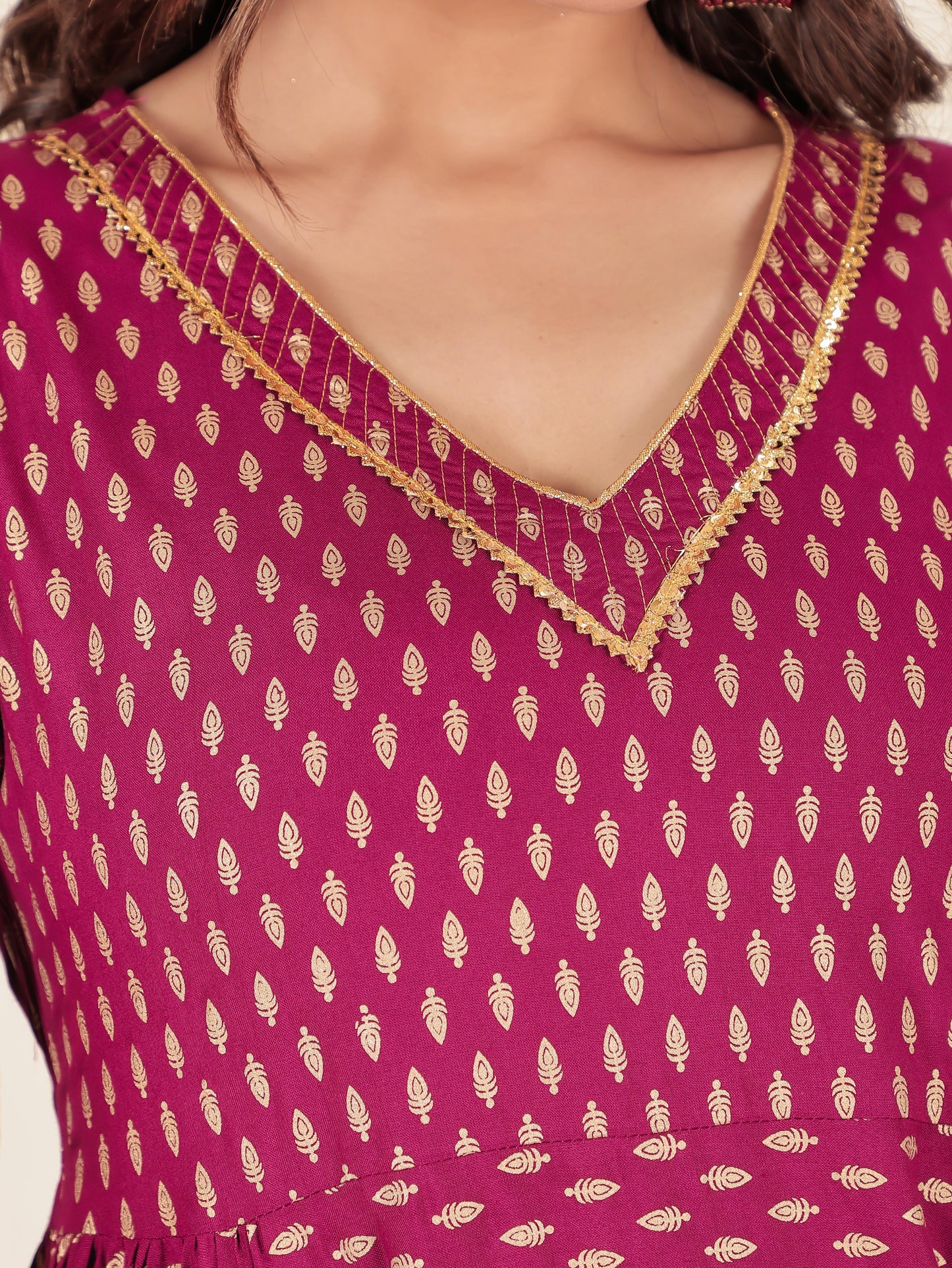 Rayon Block Kurta