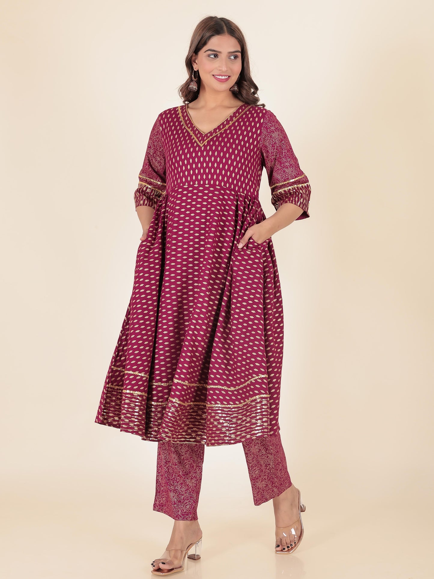 Rayon Block Kurta