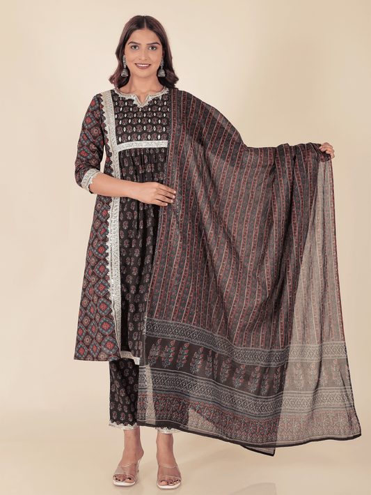 Soft Cotton Geometric Dupatta