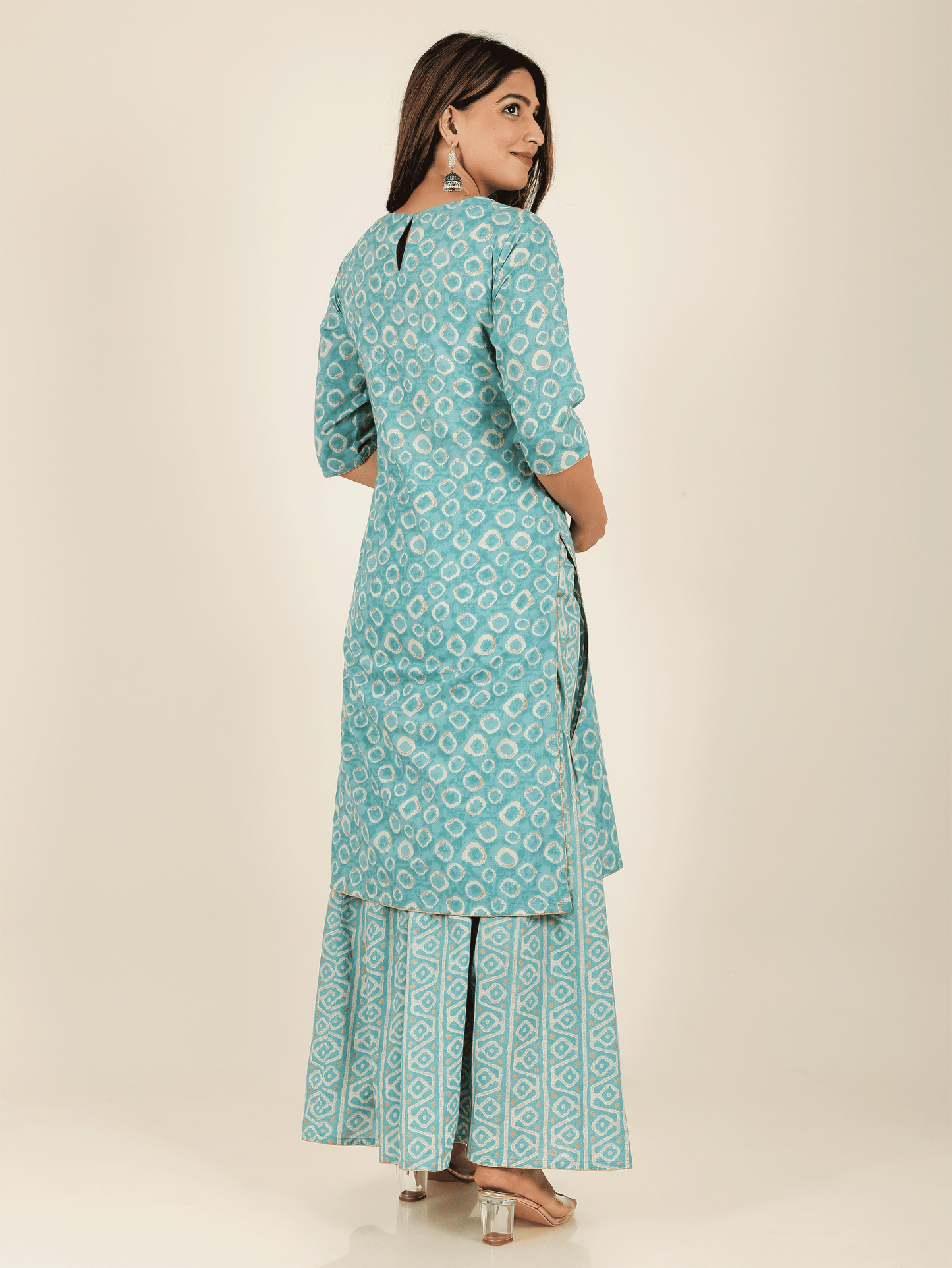 Soft Cotton Geometric Kurta