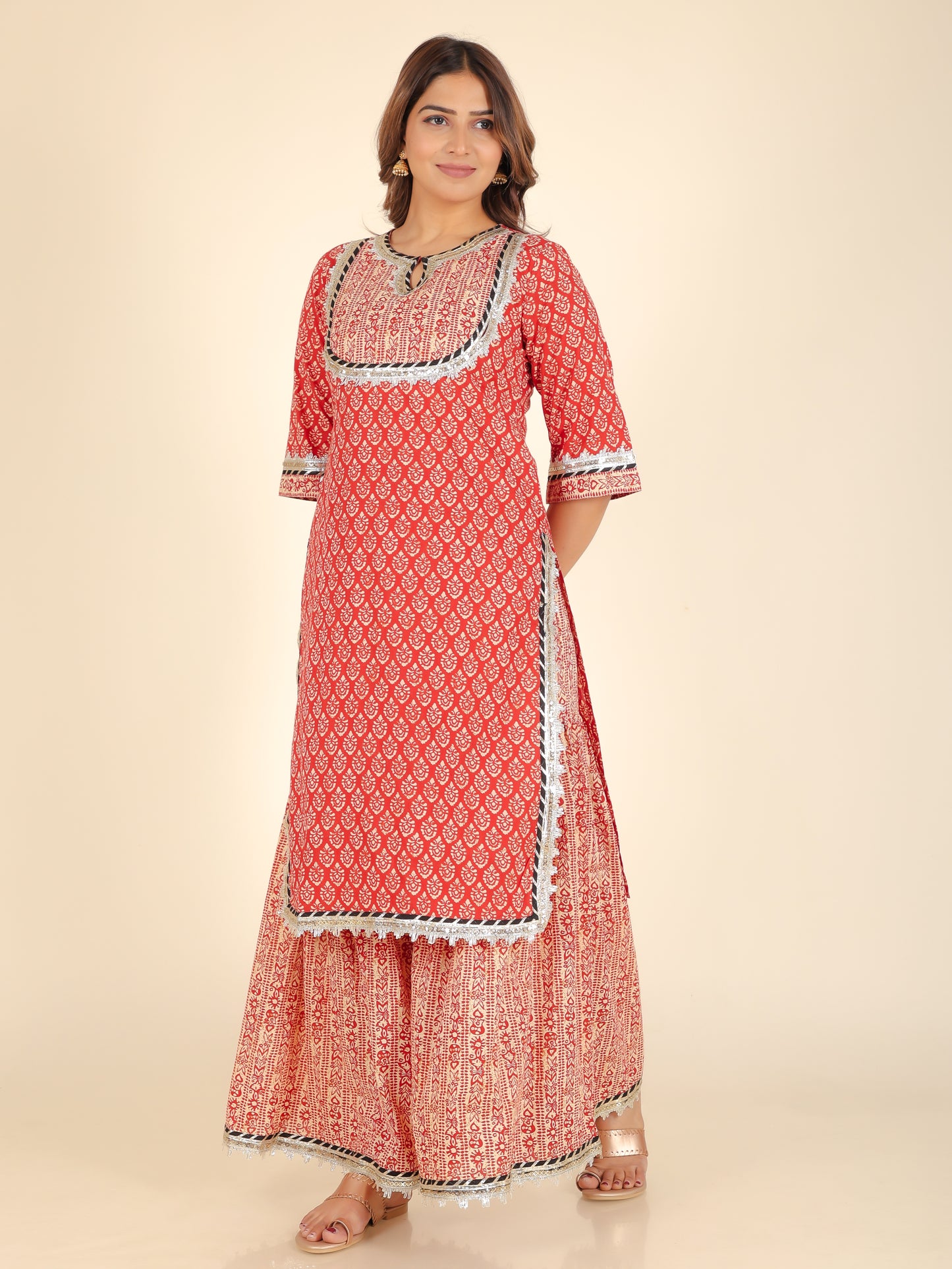 Soft Cotton Block Kurta