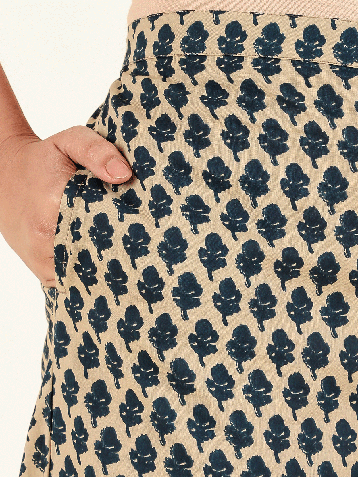 Soft Cotton Floral Blue Palazzo