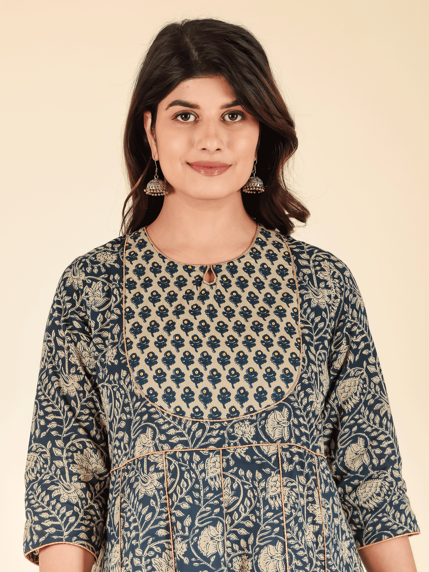 Soft Cotton Floral Kurta