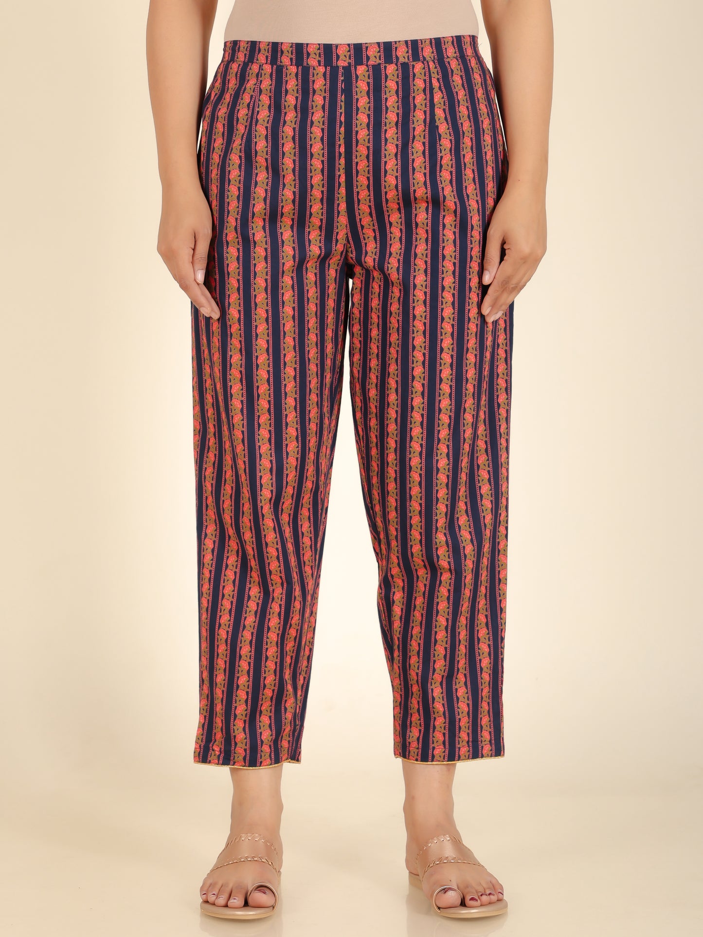 Soft Cotton Striped Pant