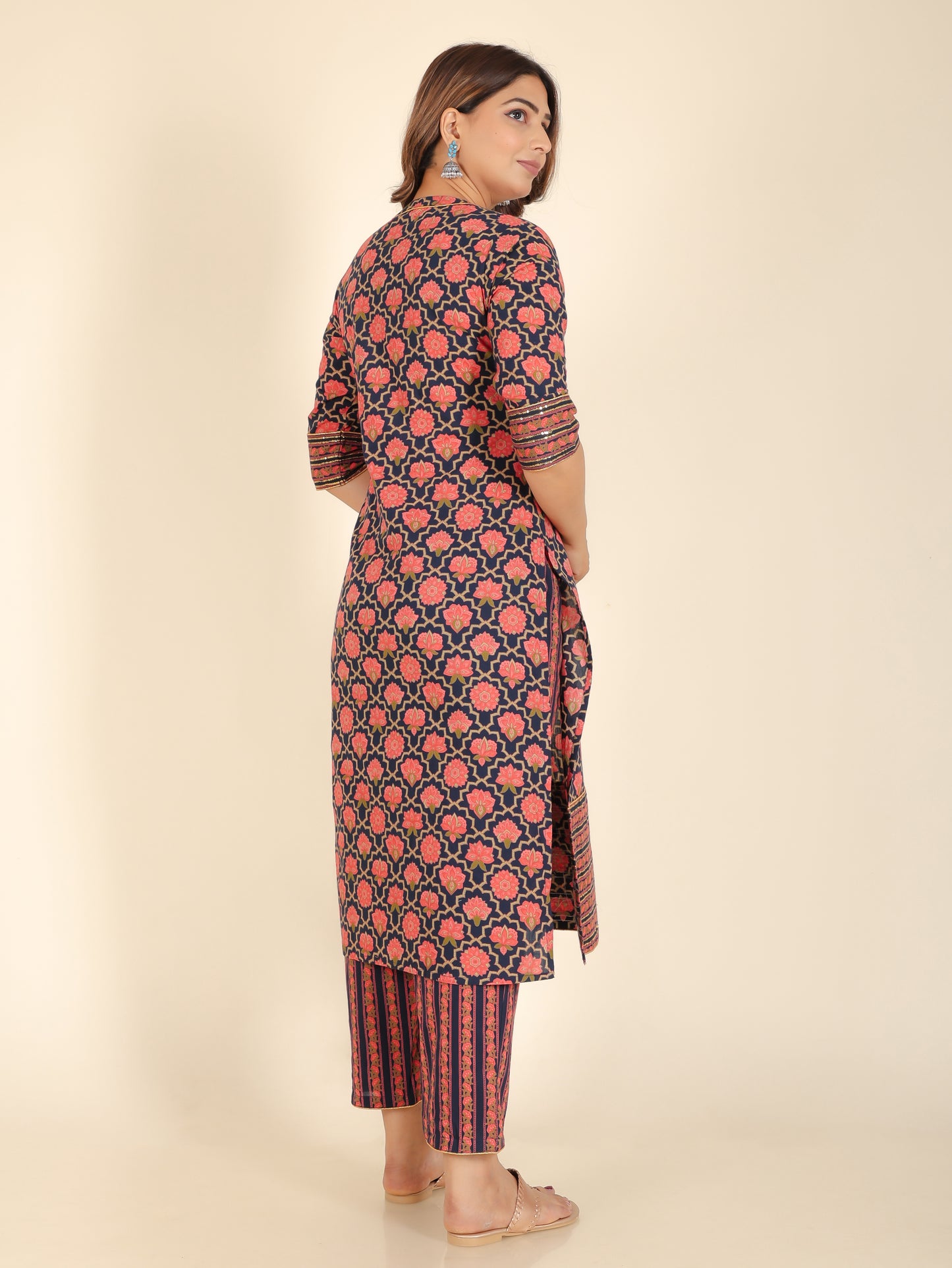 Soft Cotton Floral Kurta