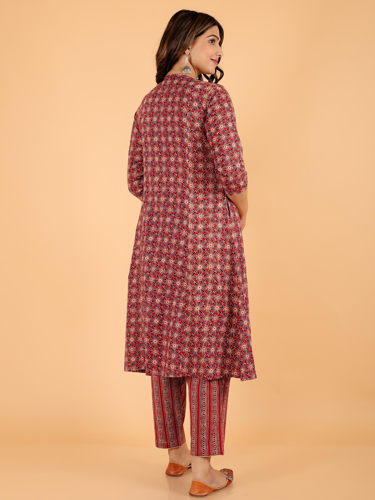 Soft Cotton Geometric Kurta