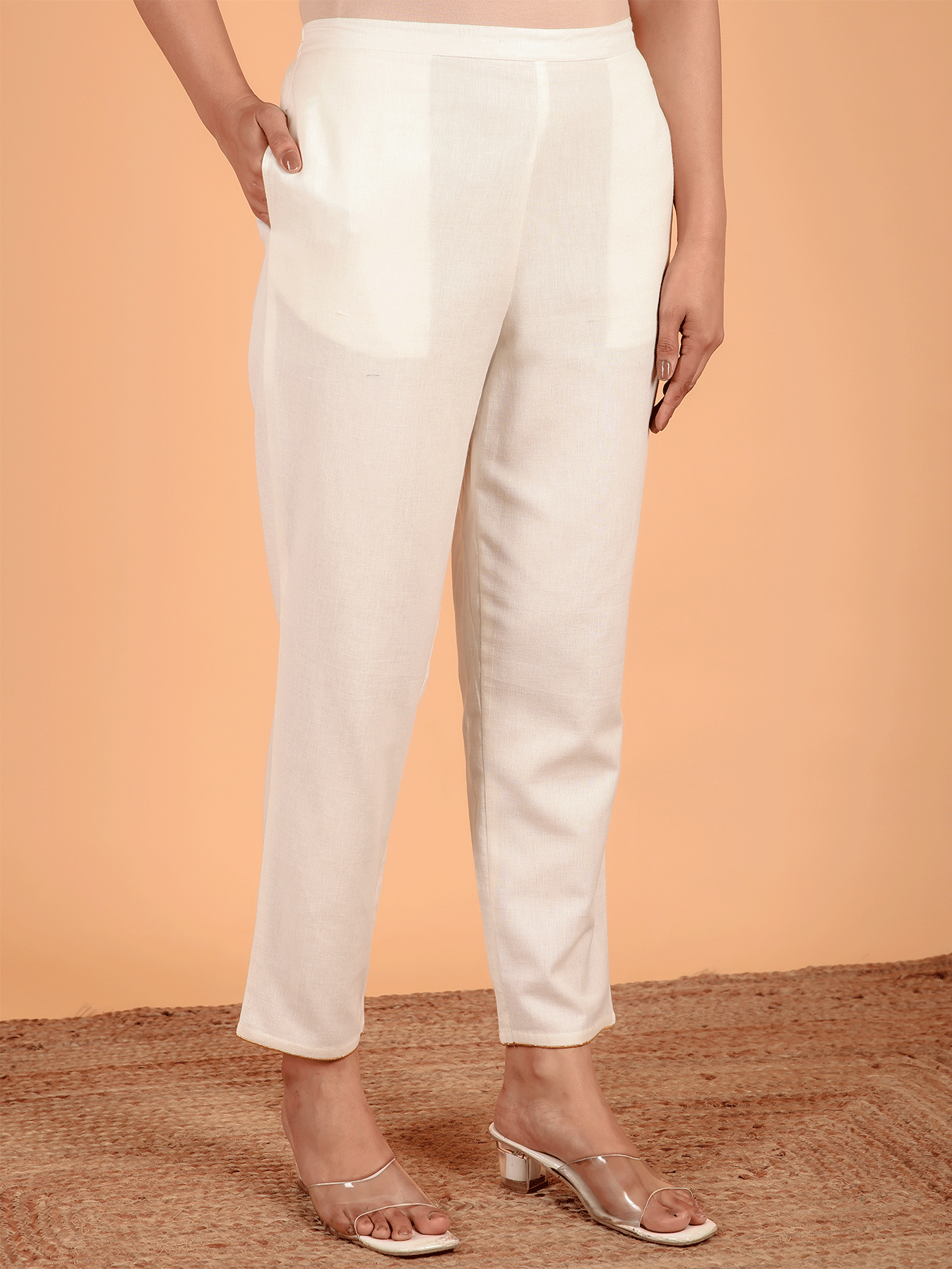 Linen Cotton Solid Pant