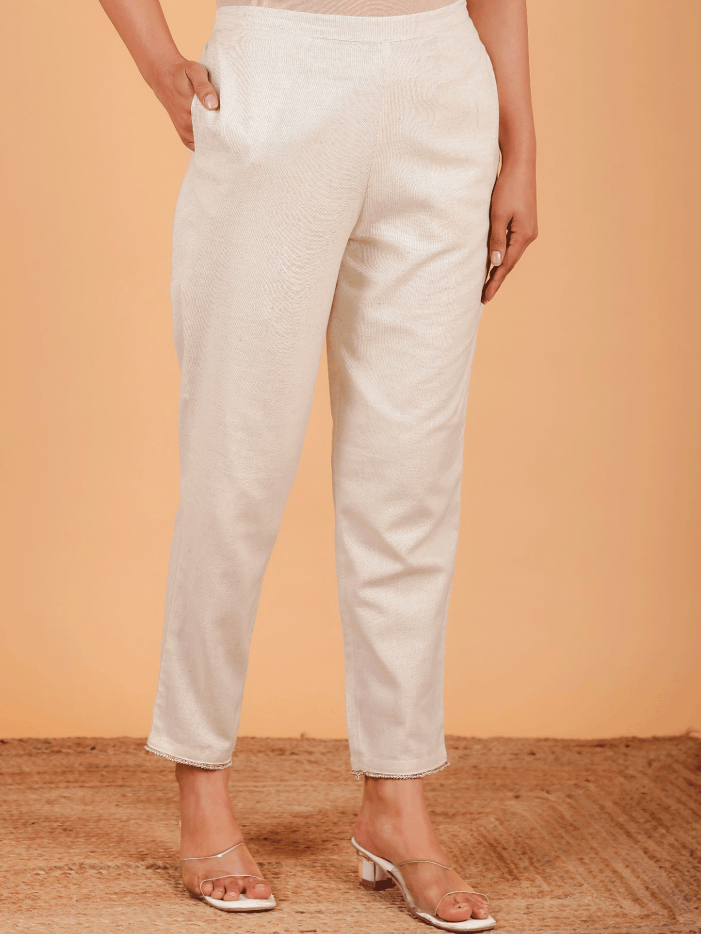 Linen Cotton Solid Pant