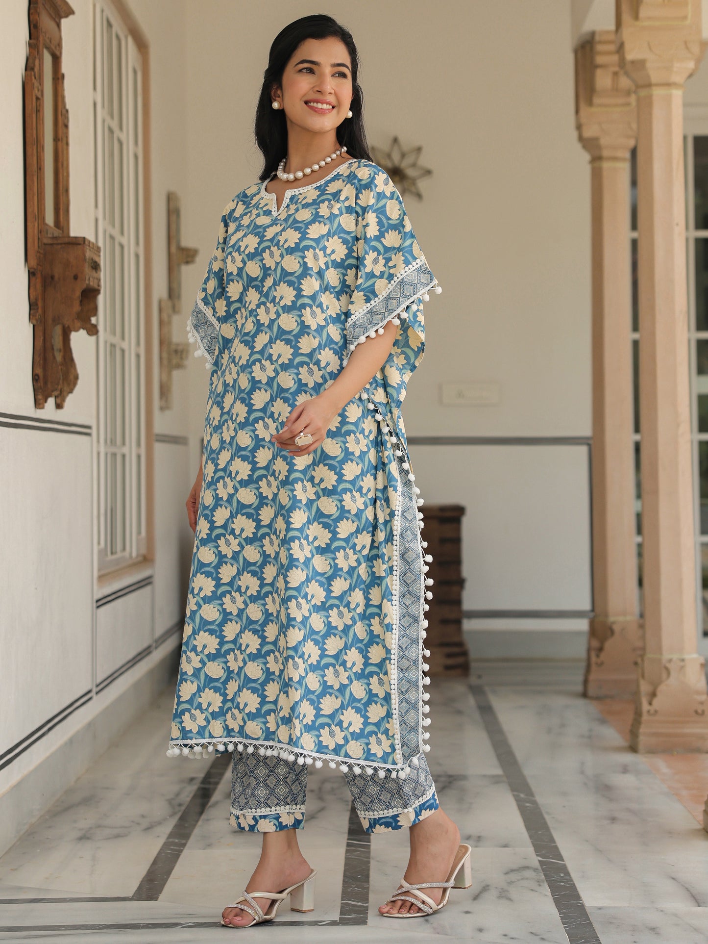 Soft Cotton Floral Kurta