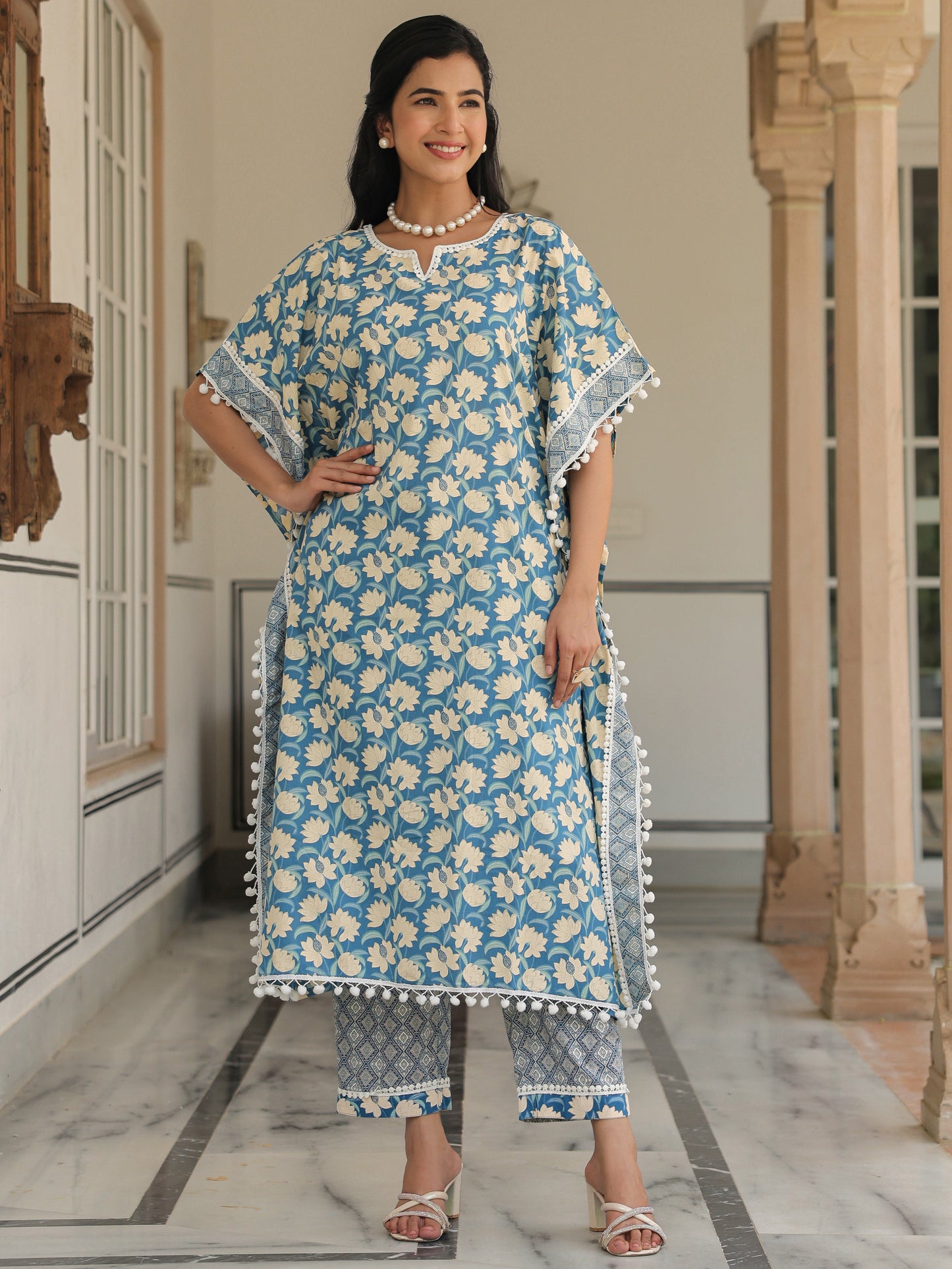 Soft Cotton Floral Kurta