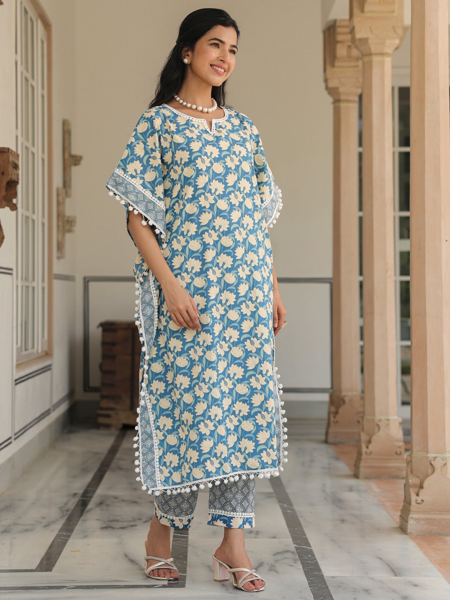 Soft Cotton Floral Kurta