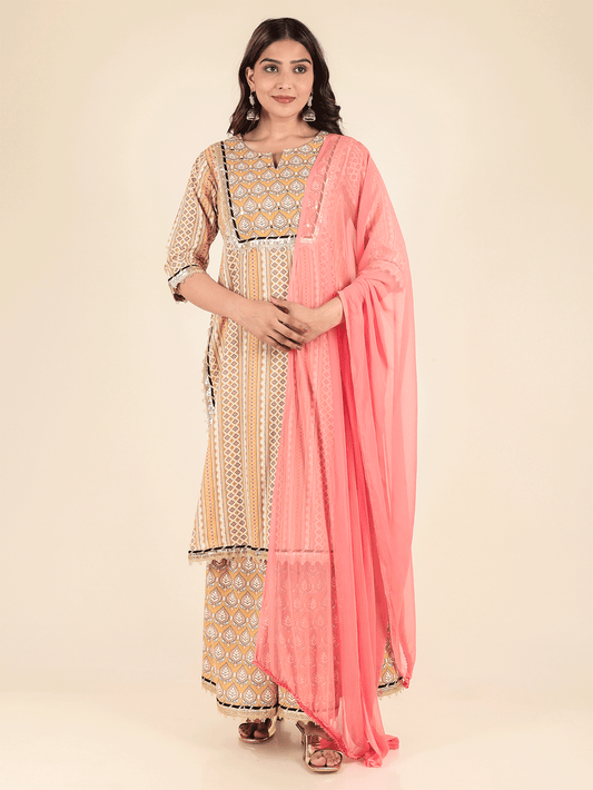 Chiffon Solid Orange Dupatta