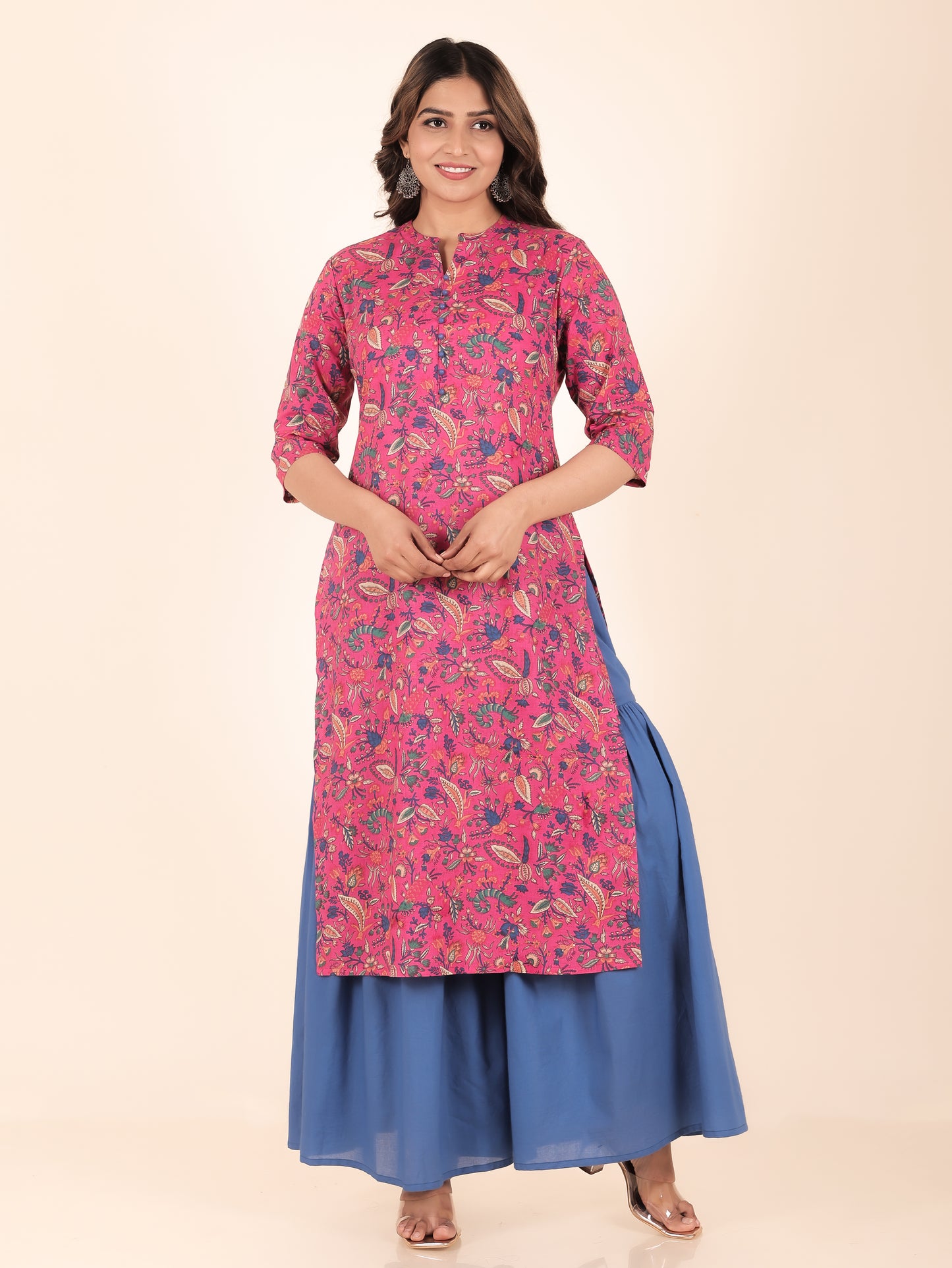 Soft Cotton Foliage Kurta