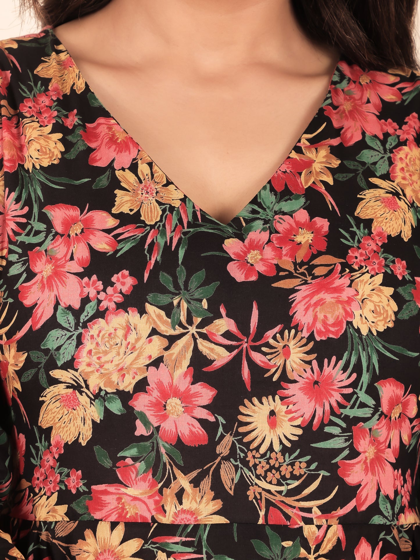 Soft Cotton Floral Kurta