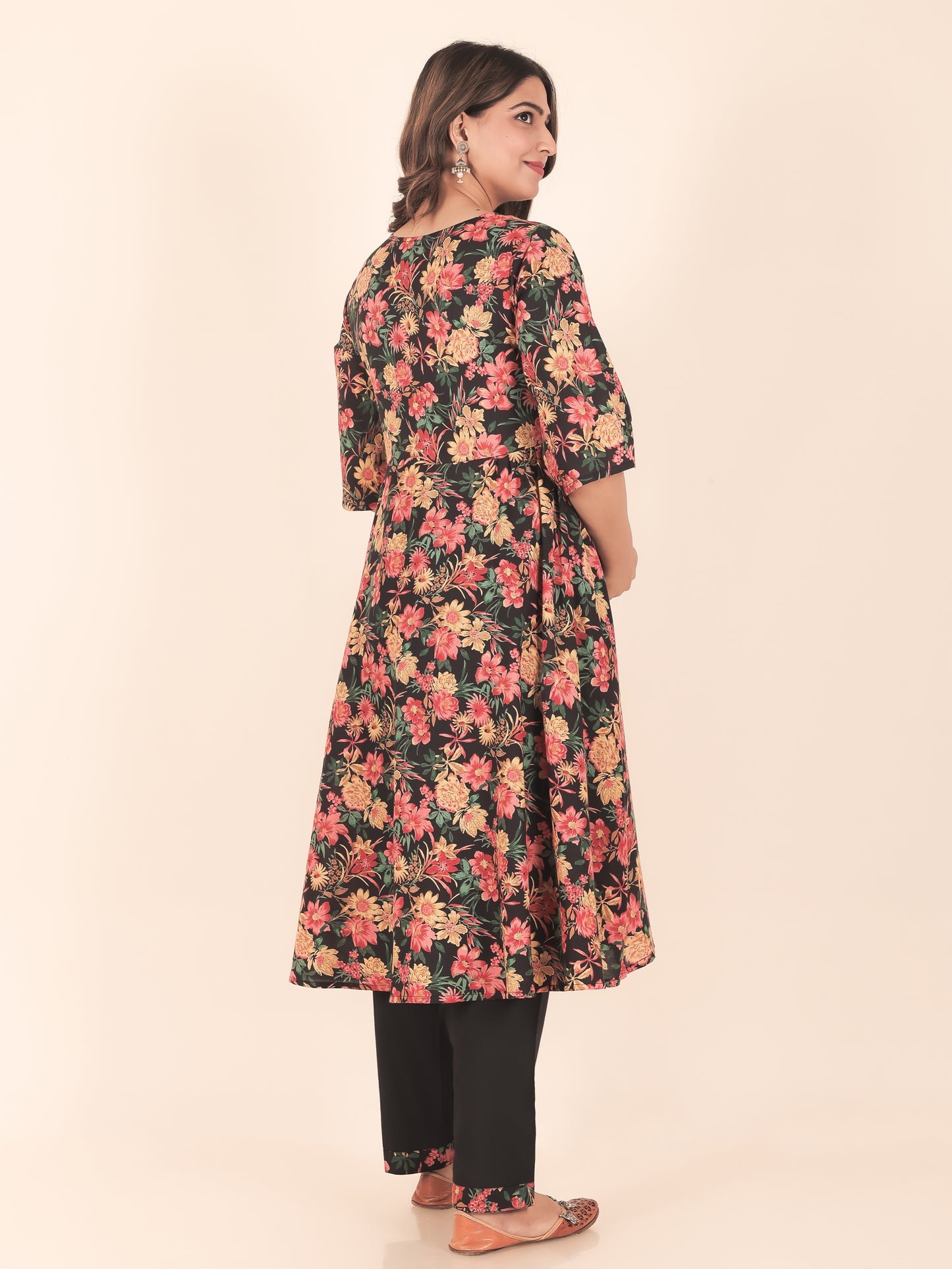 Soft Cotton Floral Kurta