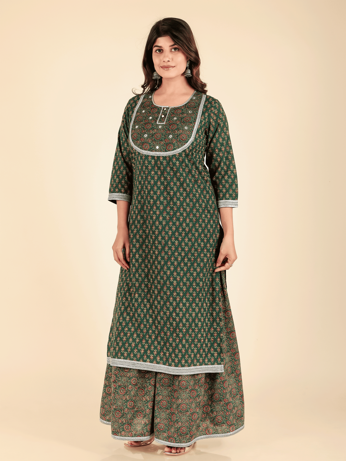 Soft Cotton Floral Kurta