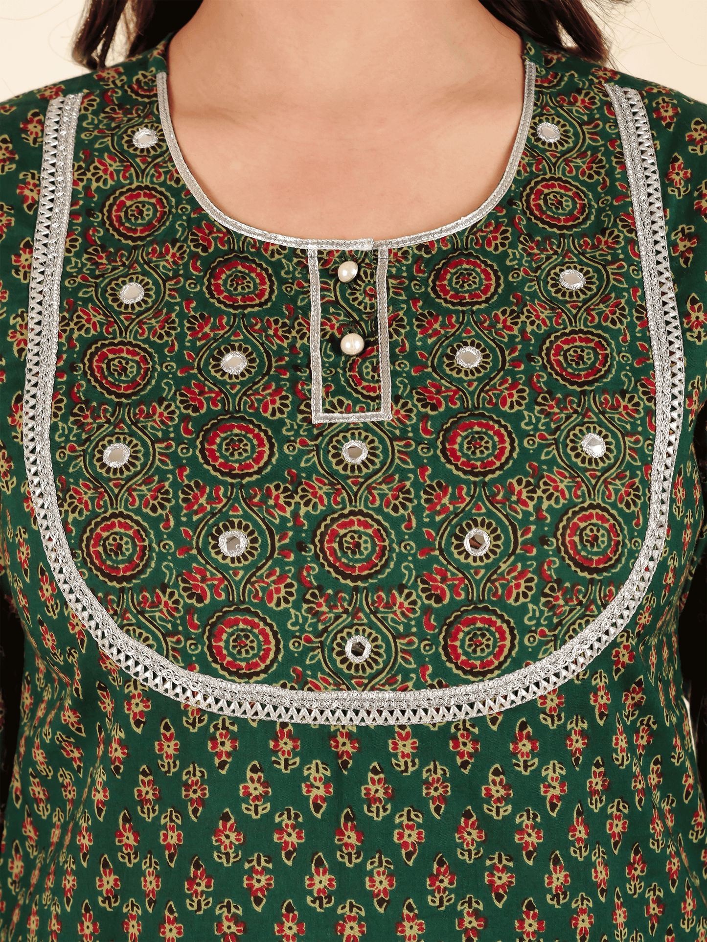 Soft Cotton Floral Kurta